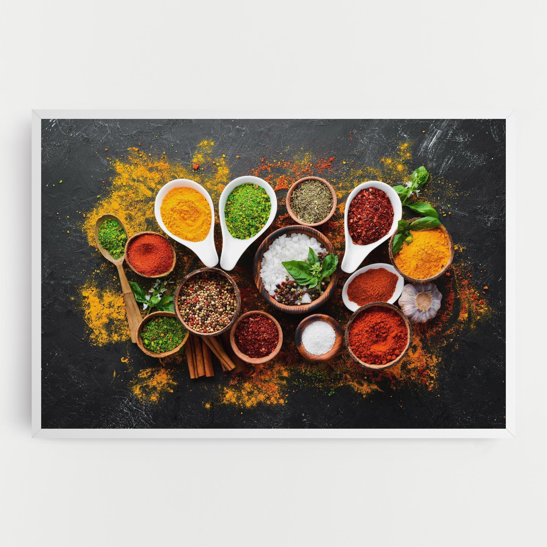Tablou Canvas Colorful Herbs Spices mockup 0