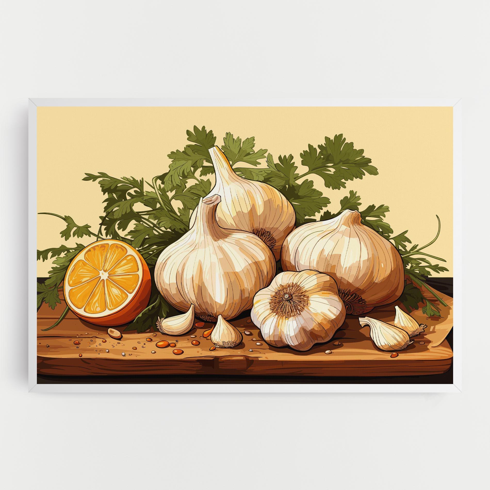 Tablou Canvas Garlic Lemon mockup 0