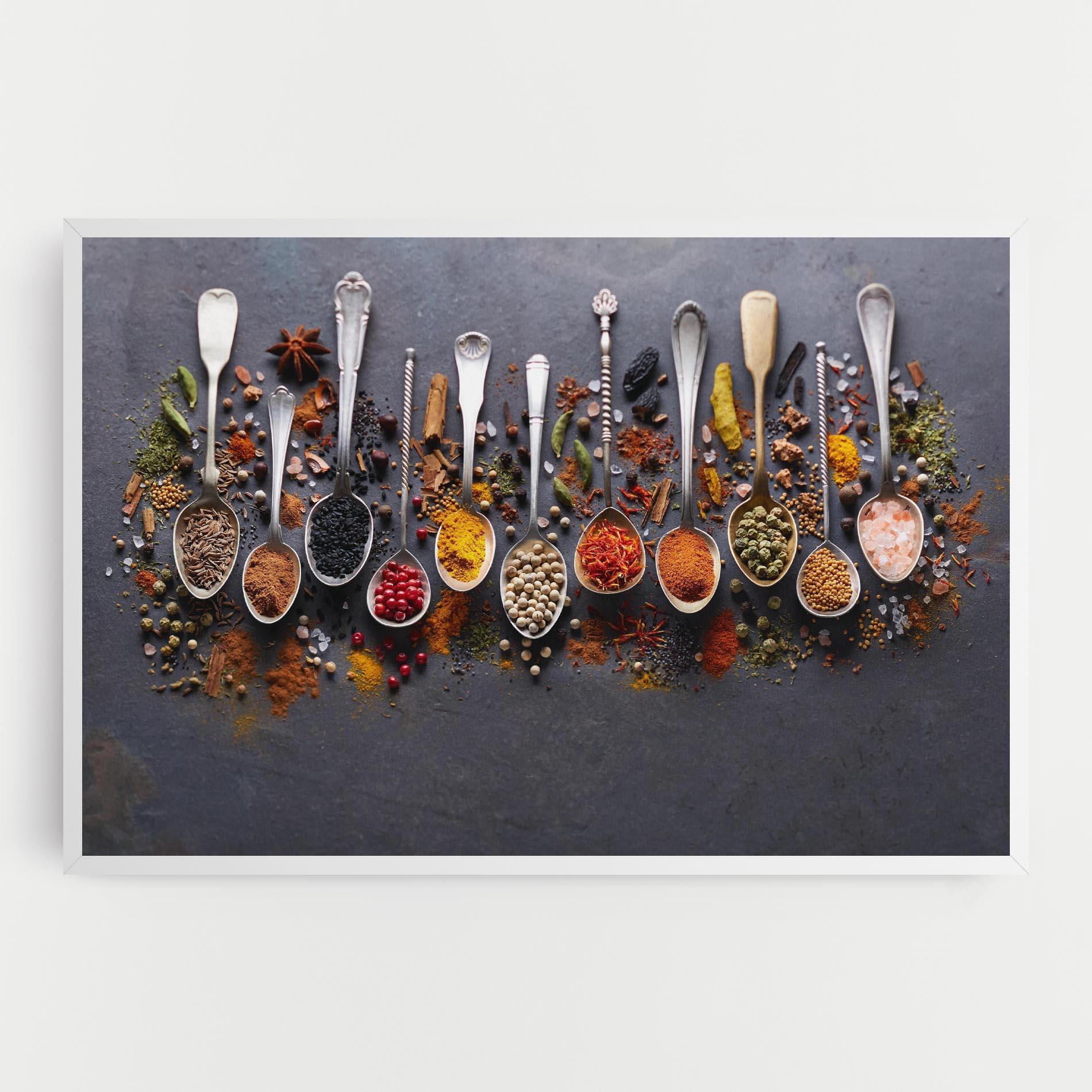 Tablou Canvas Spices Black Board mockup 0