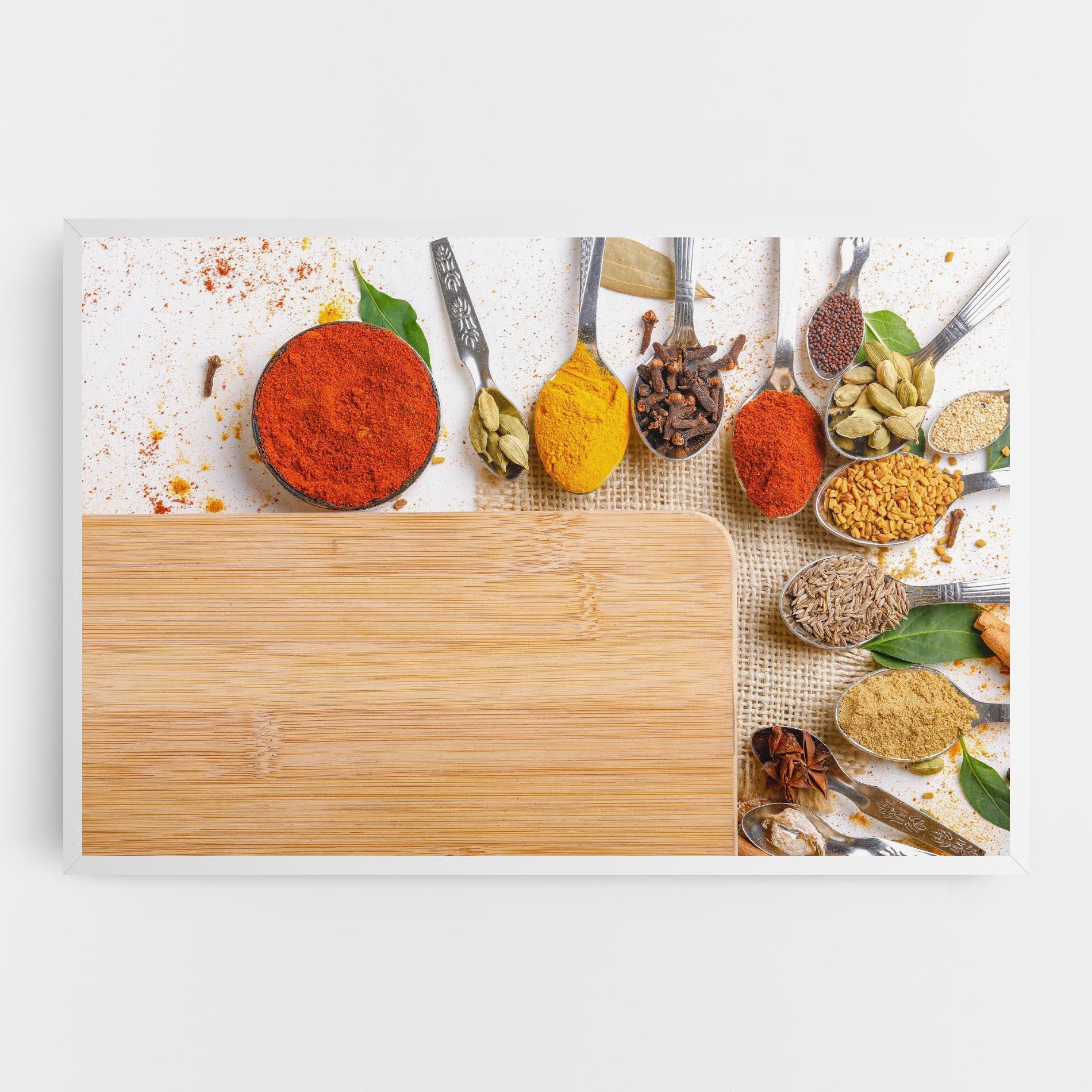 Tablou Canvas Spices Spoons mockup 0