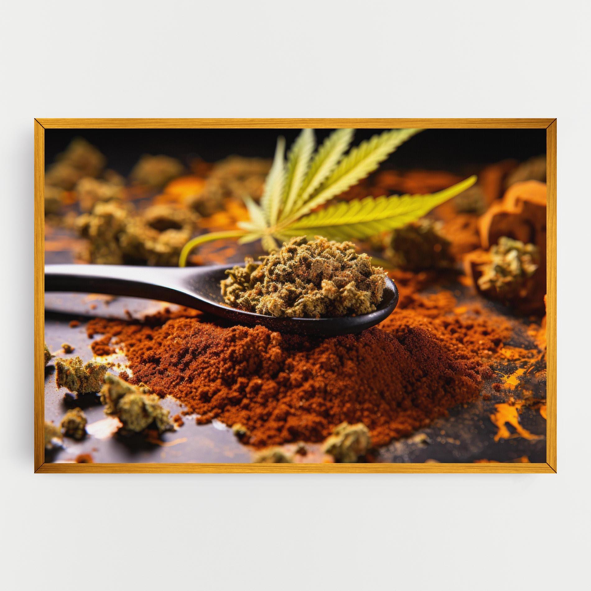 Tablou Canvas Cannabis Seasoning mockup 0