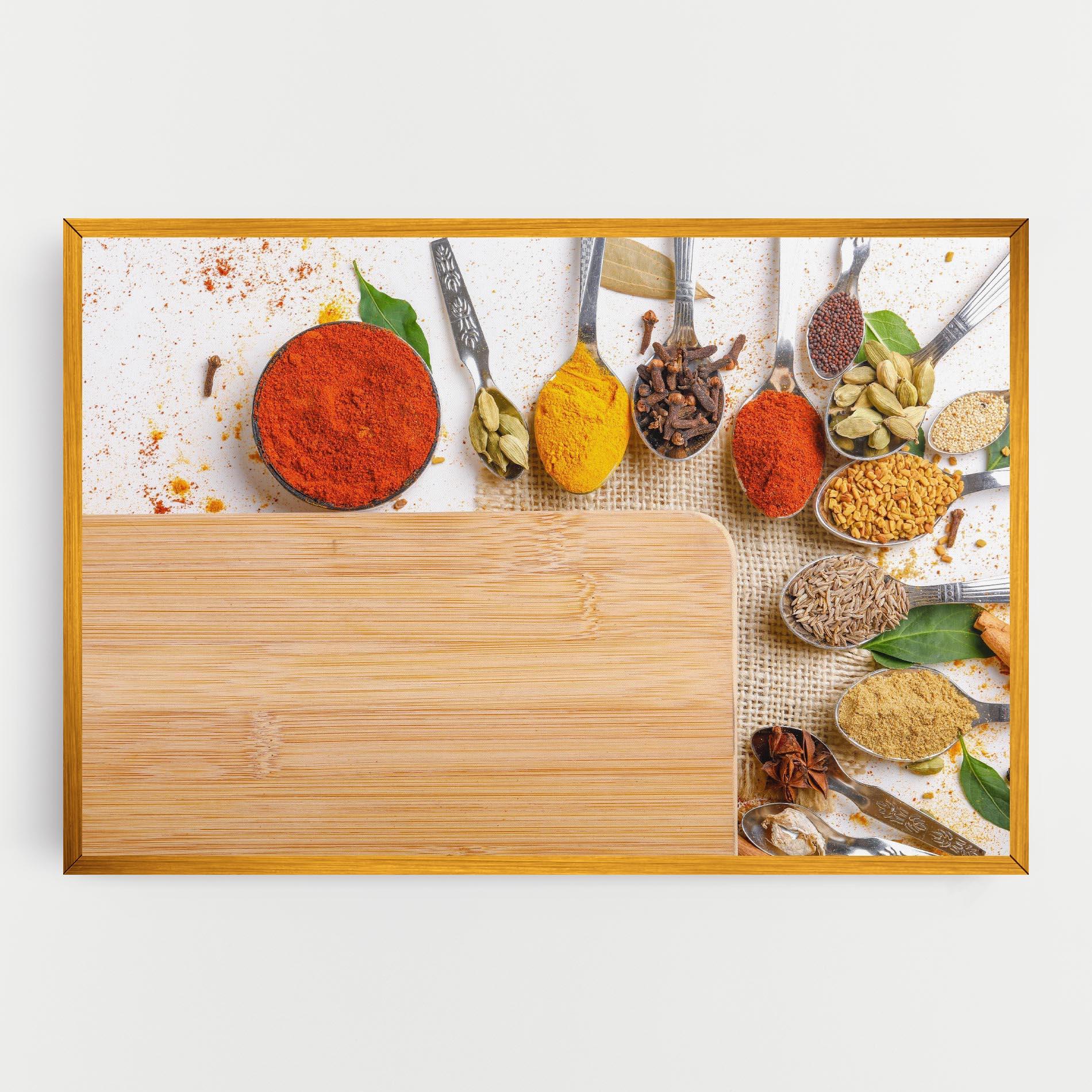 Tablou Canvas Spices Spoons mockup 0