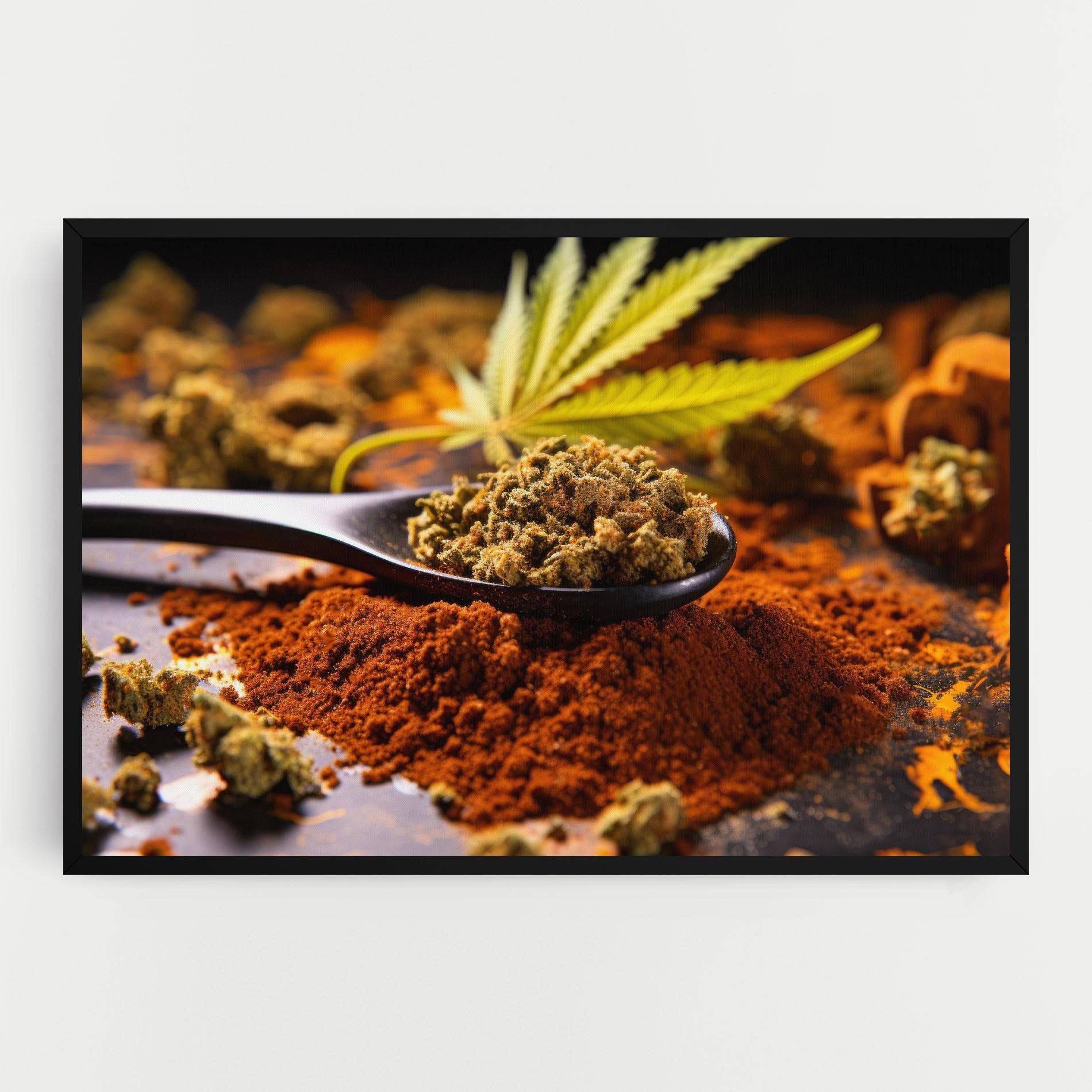 Tablou Canvas Cannabis Seasoning mockup 0
