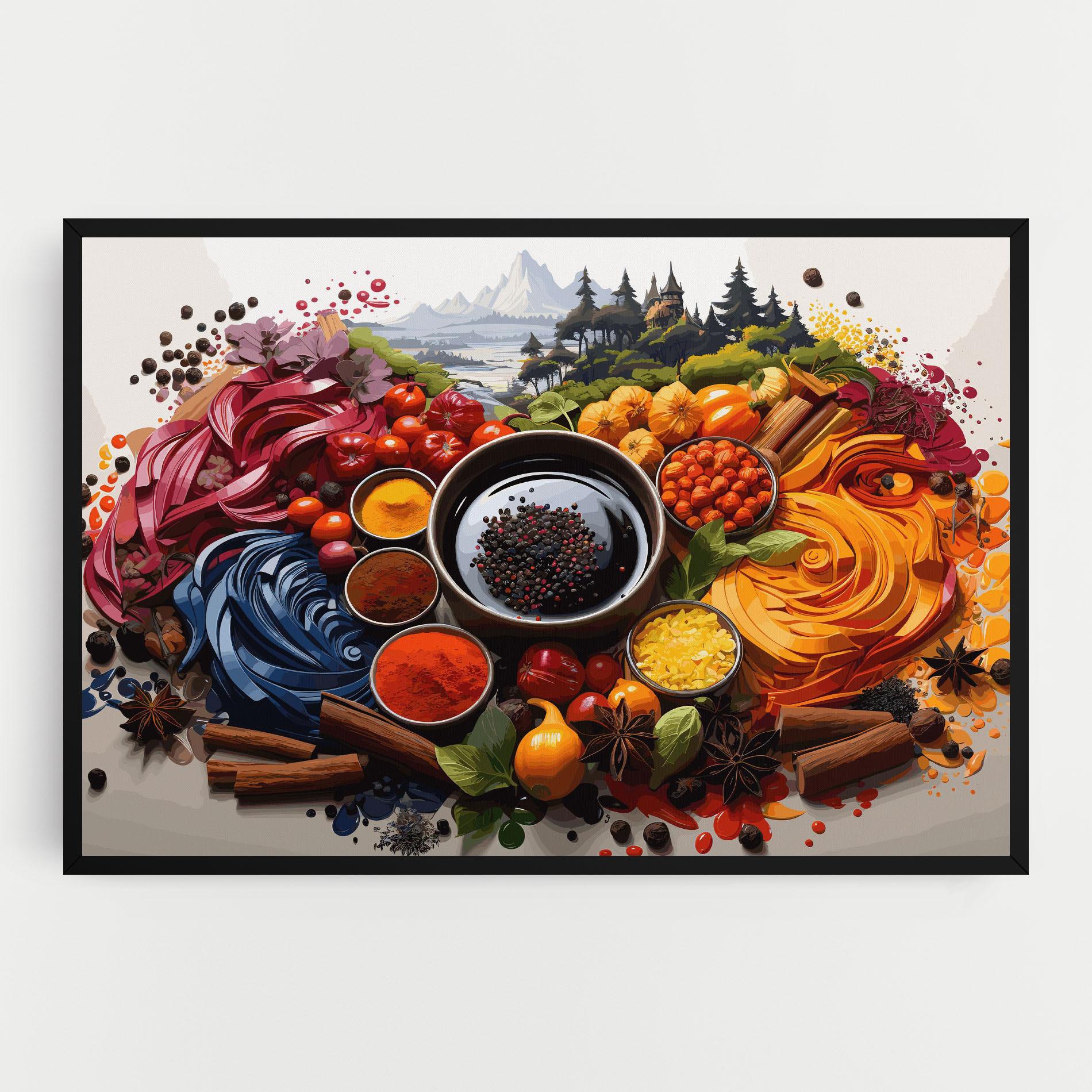 Tablou Canvas Spices Village mockup 0