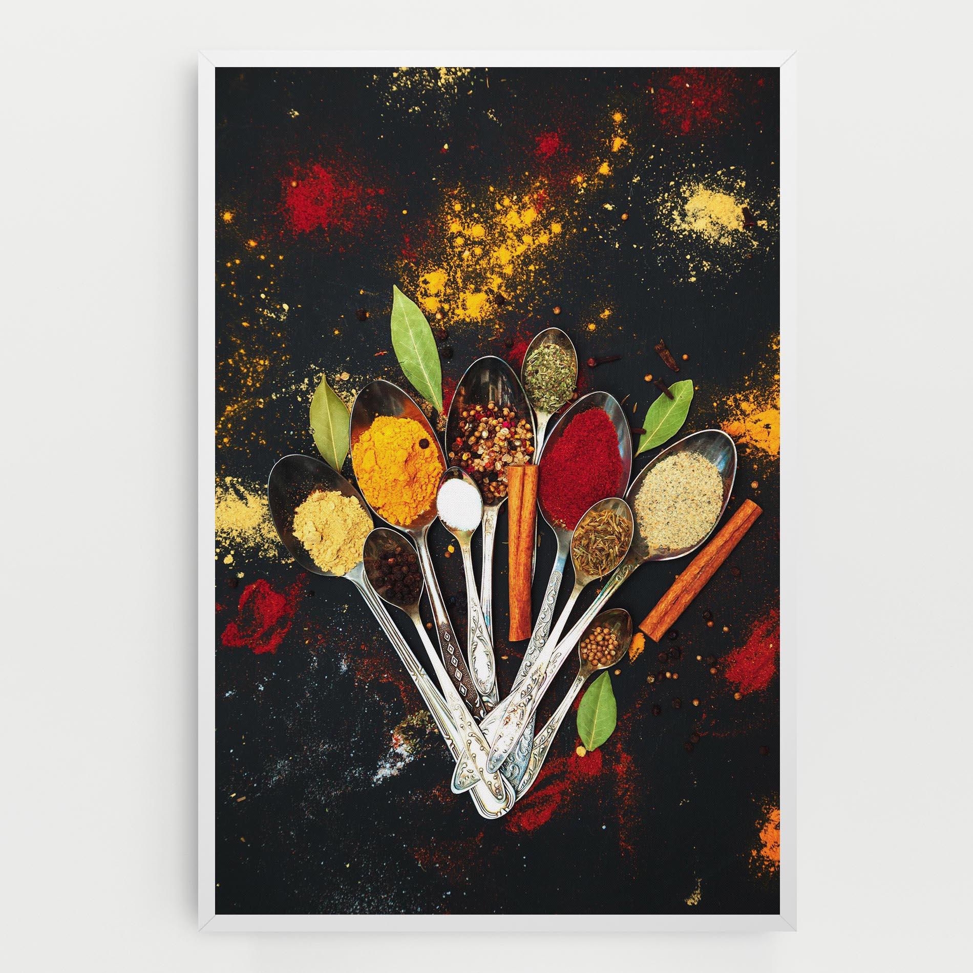 Tablou Canvas Cooking Spices Spoons mockup 0