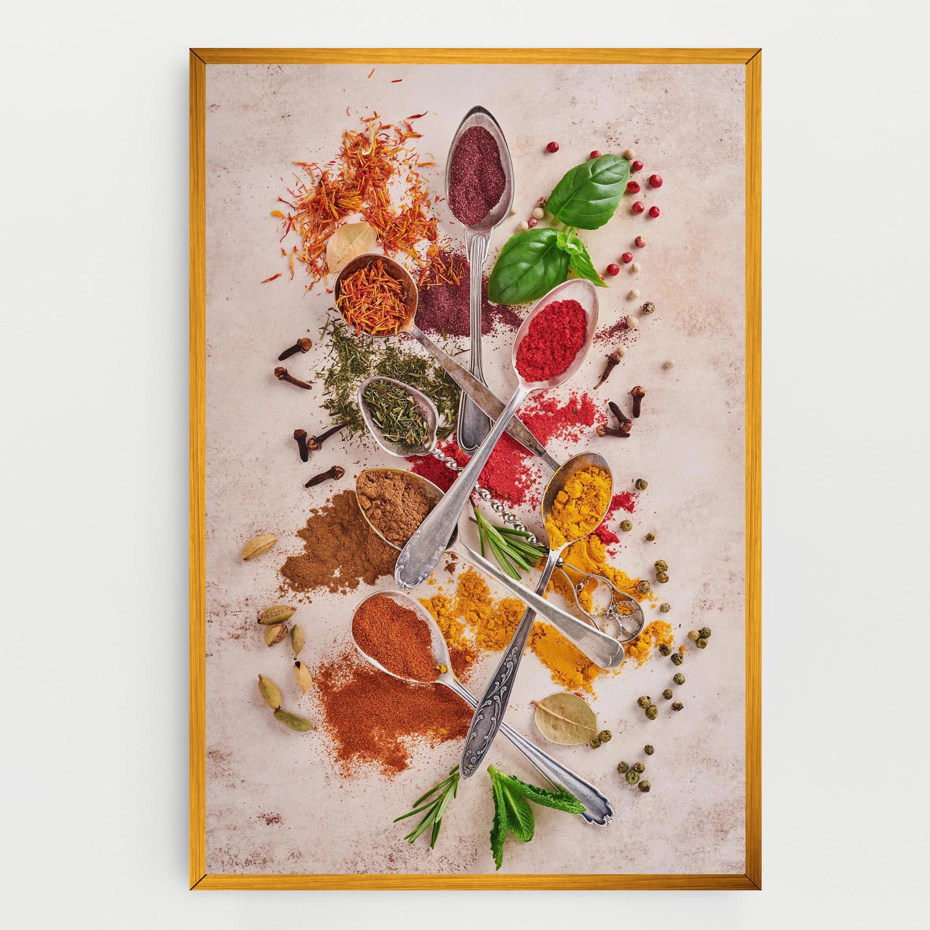 Tablou Canvas Colorful Spices Cooking mockup 0