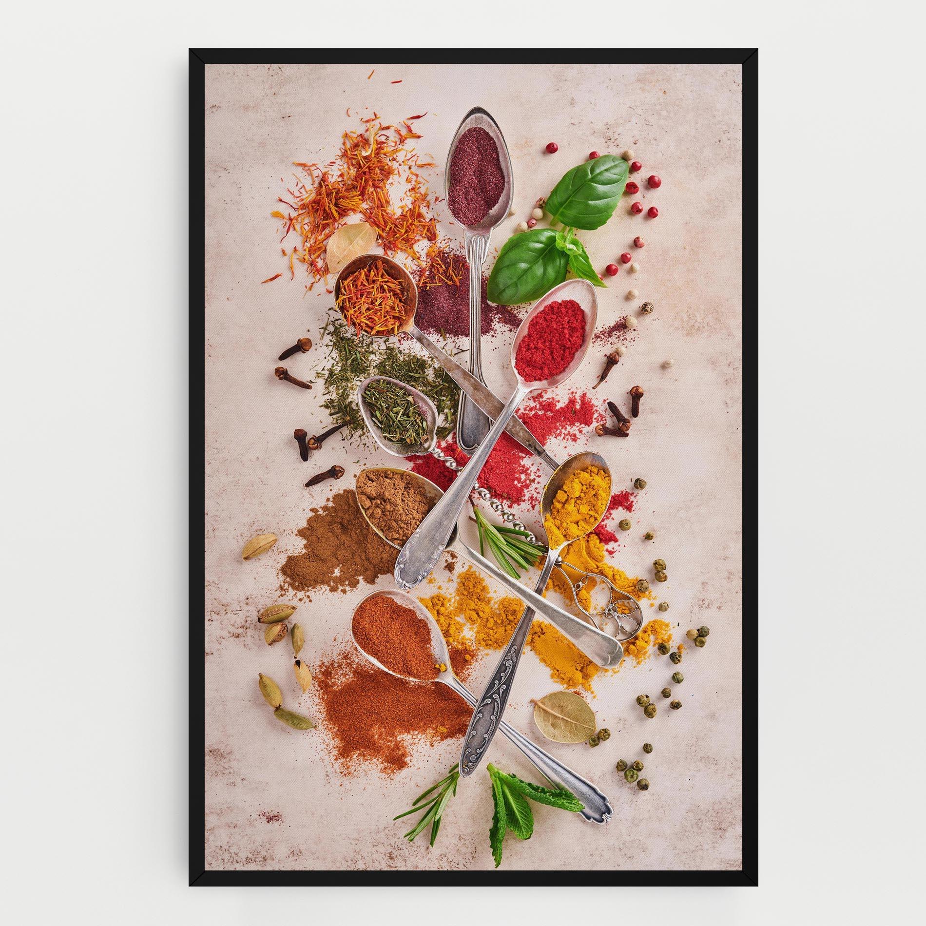 Tablou Canvas Colorful Spices Cooking mockup 0