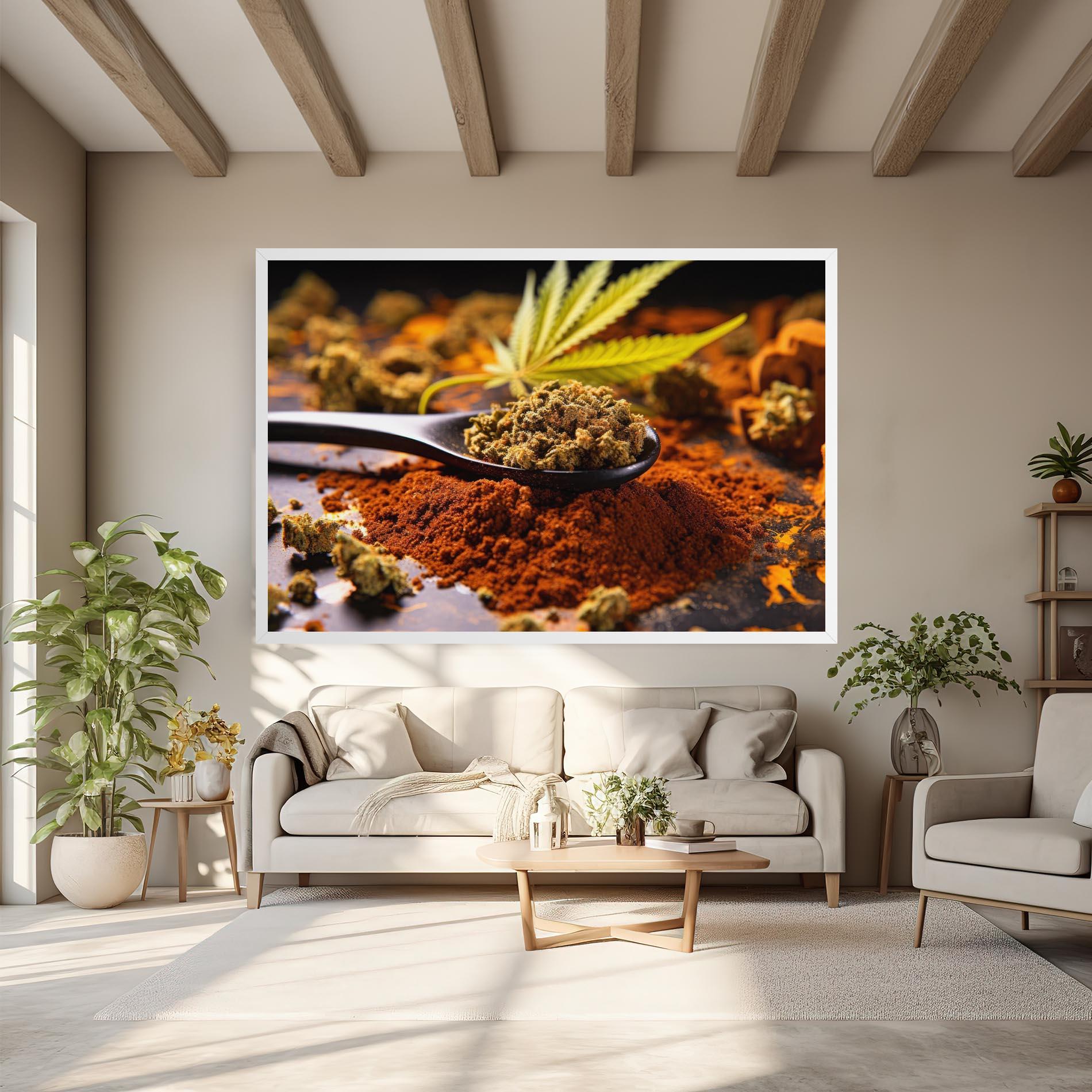 Tablou Canvas Cannabis Seasoning mockup 6