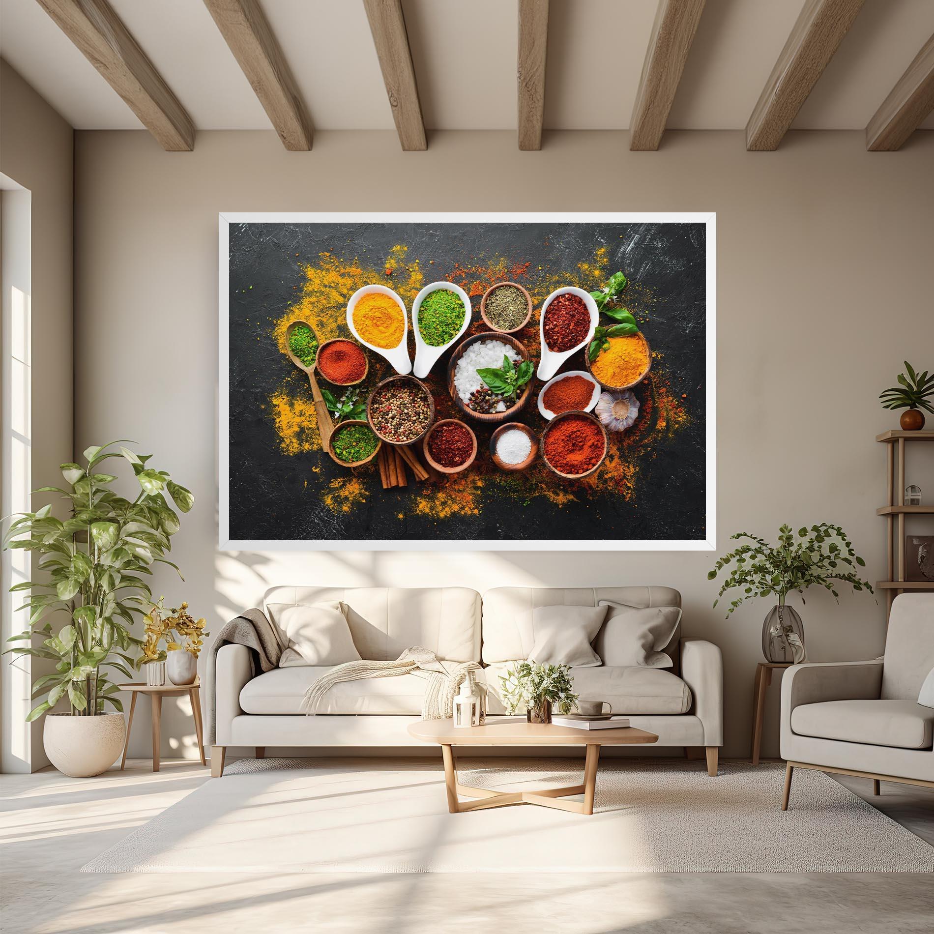 Tablou Canvas Colorful Herbs Spices mockup 6