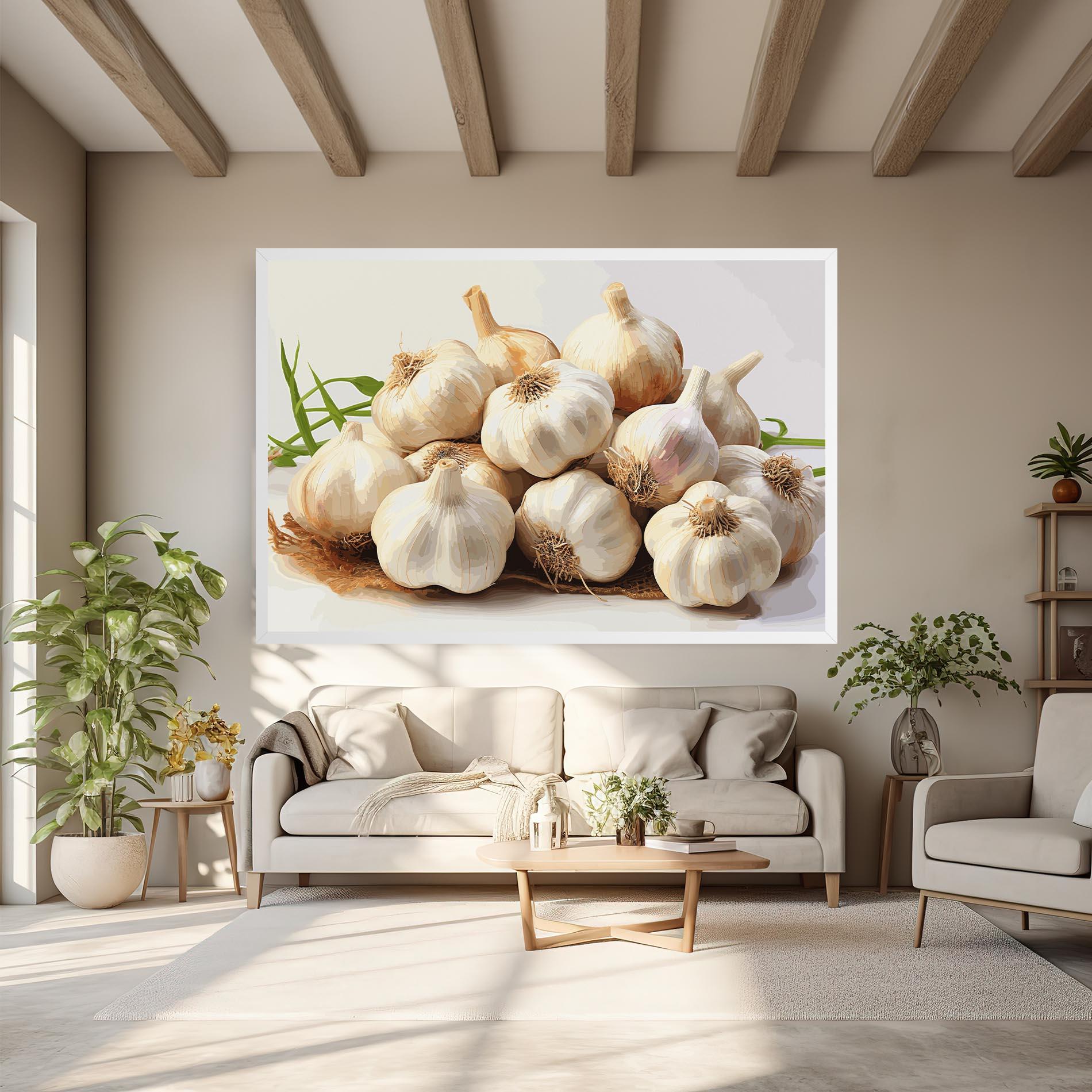 Tablou Canvas Garlic Art mockup 6