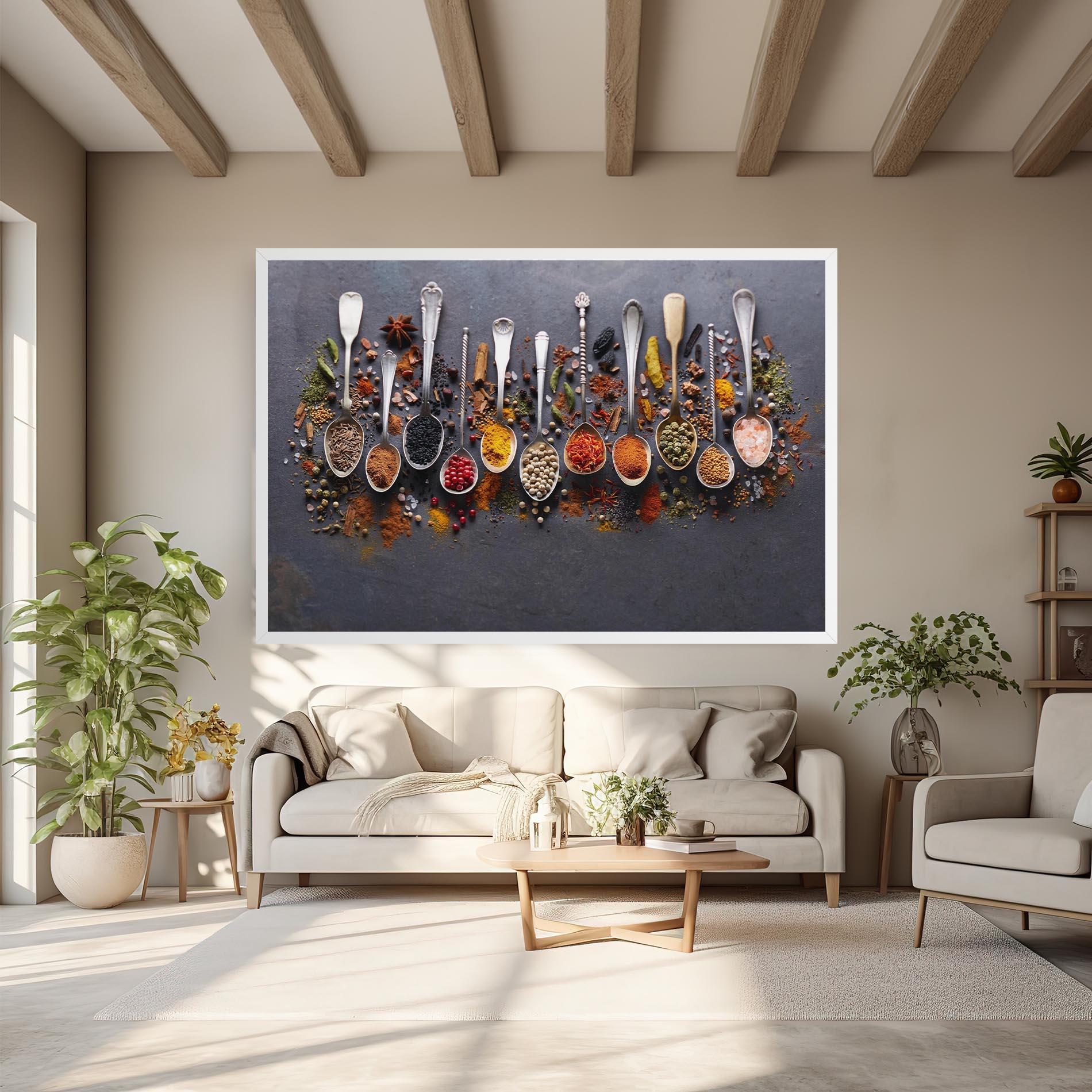 Tablou Canvas Spices Black Board mockup 6