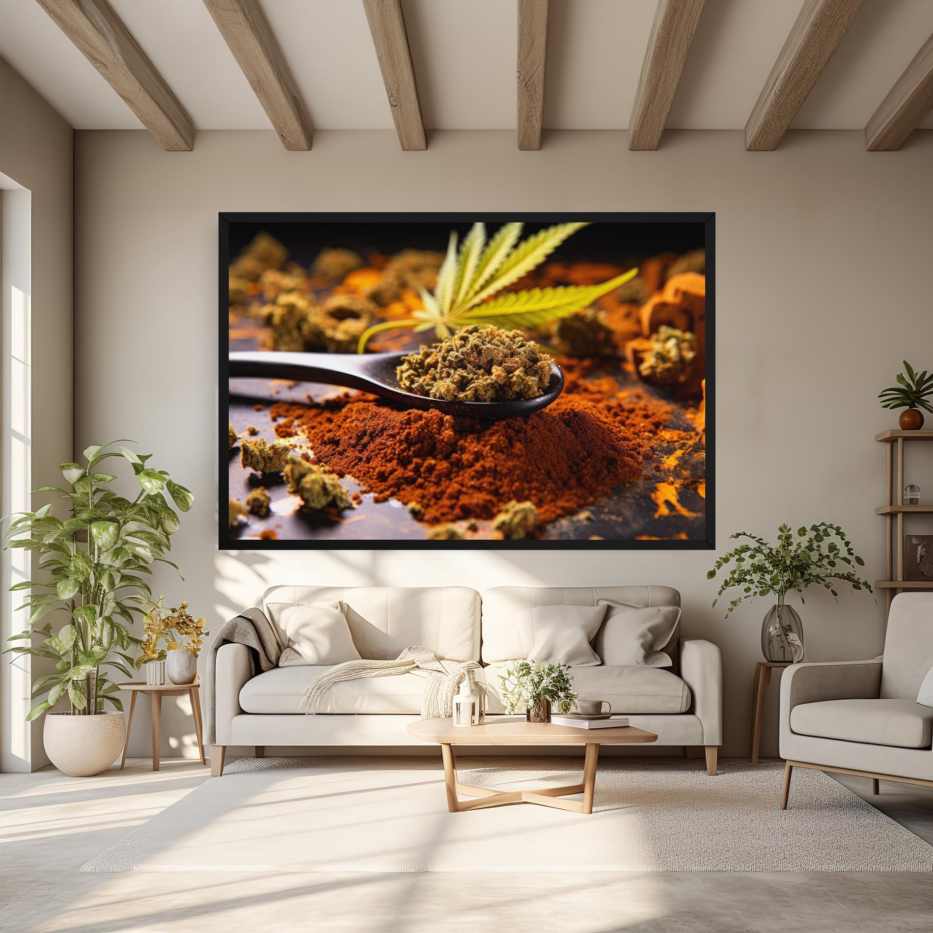 Tablou Canvas Cannabis Seasoning mockup 6