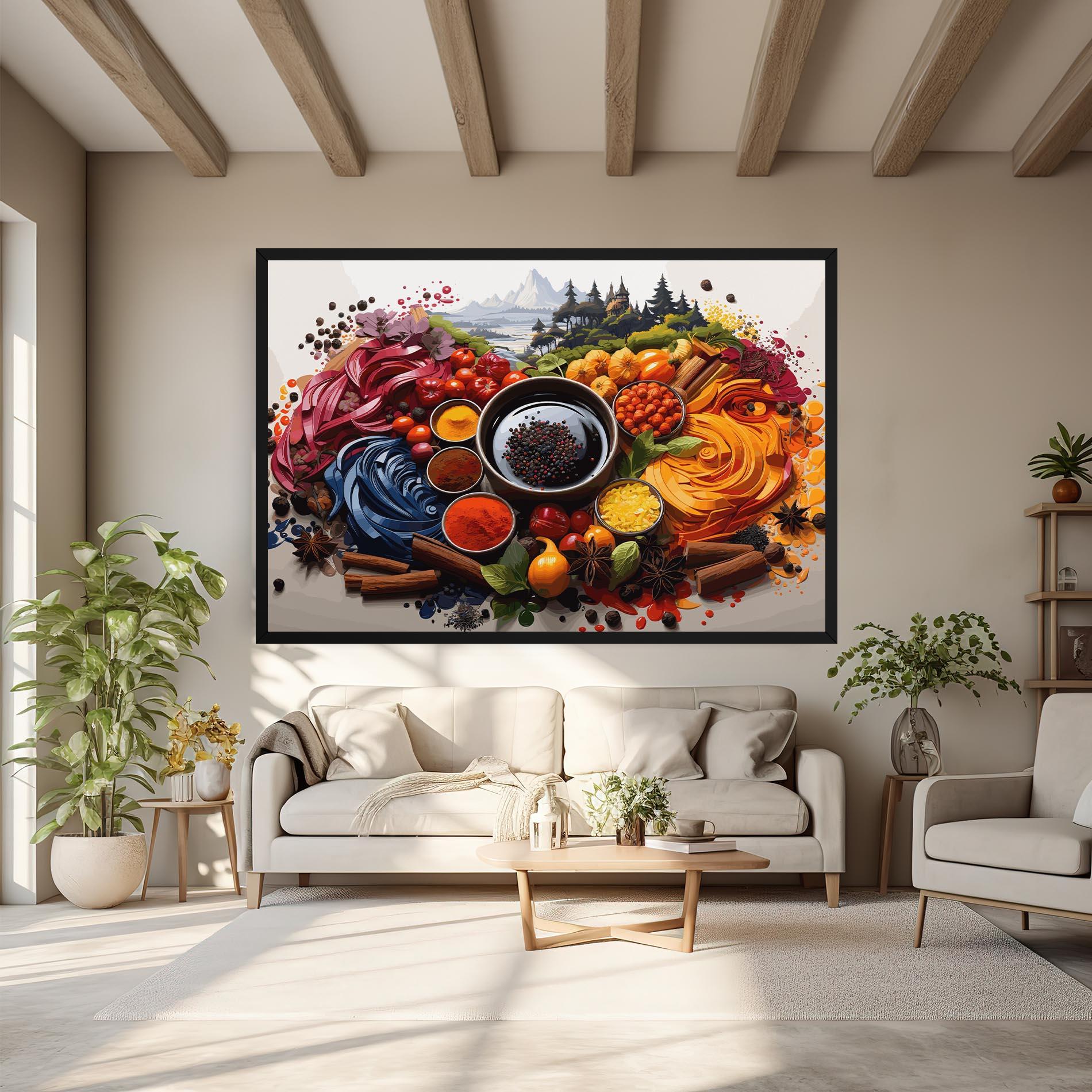 Tablou Canvas Spices Village mockup 6