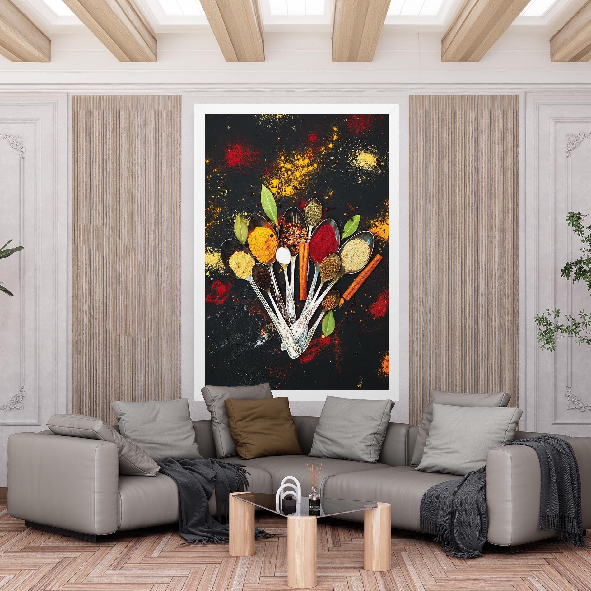 Tablou Canvas Cooking Spices Spoons mockup 6