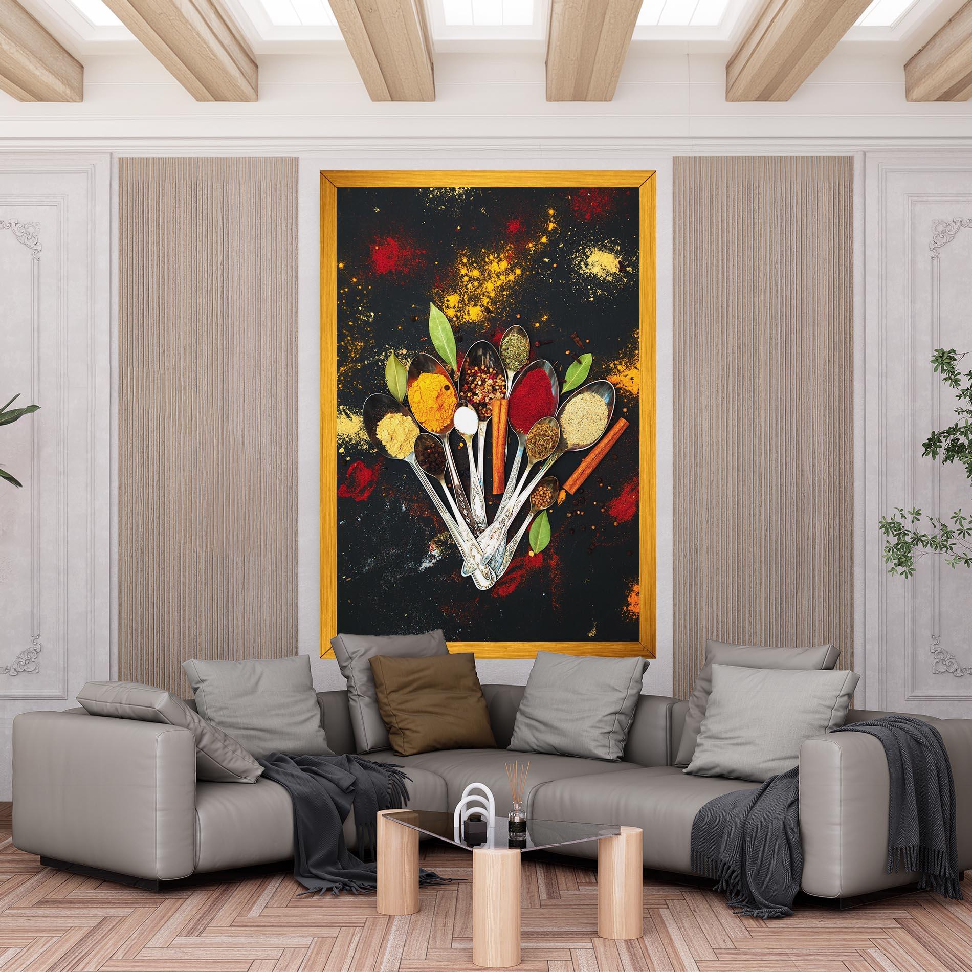 Tablou Canvas Cooking Spices Spoons mockup 6