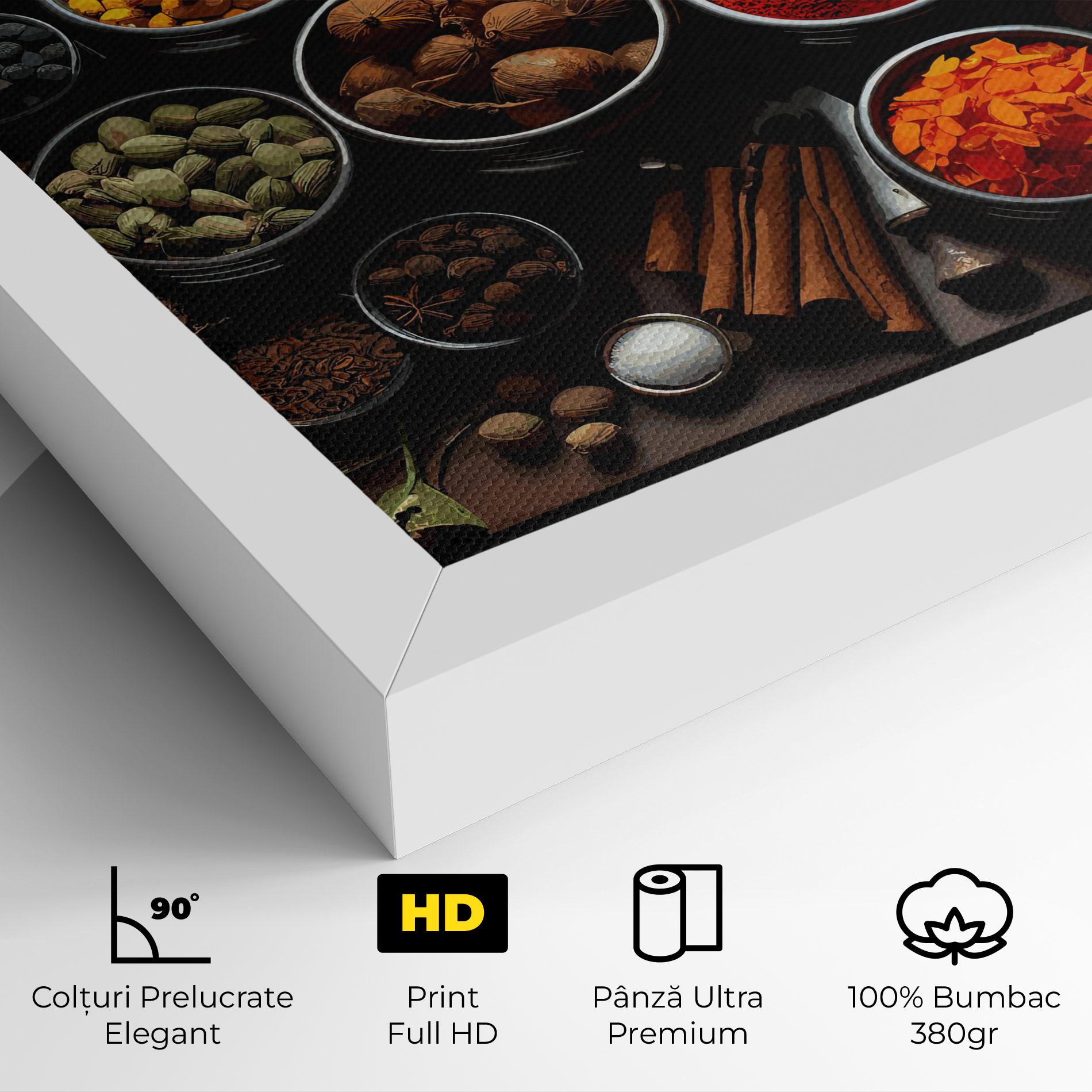Tablou Canvas Colorful Herbs Art mockup 4