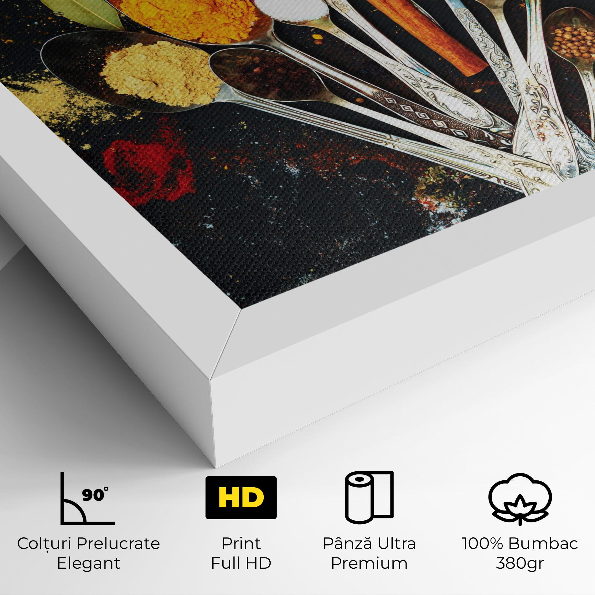Tablou Canvas Cooking Spices Spoons mockup 4
