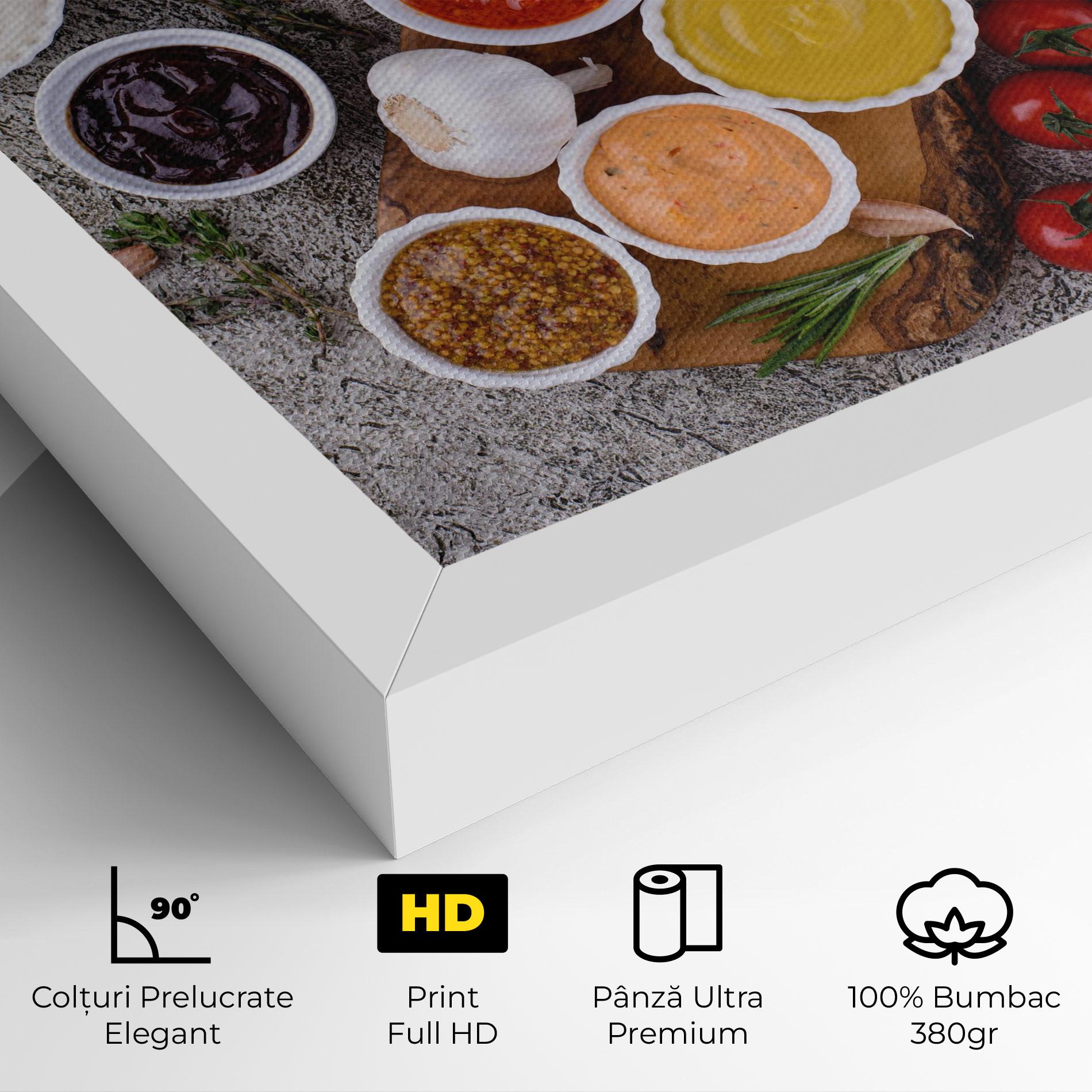 Tablou Canvas Different Sauces mockup 4