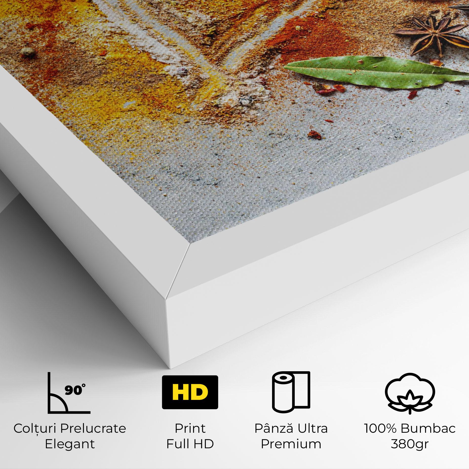 Tablou Canvas Heart Spice Powders mockup 4