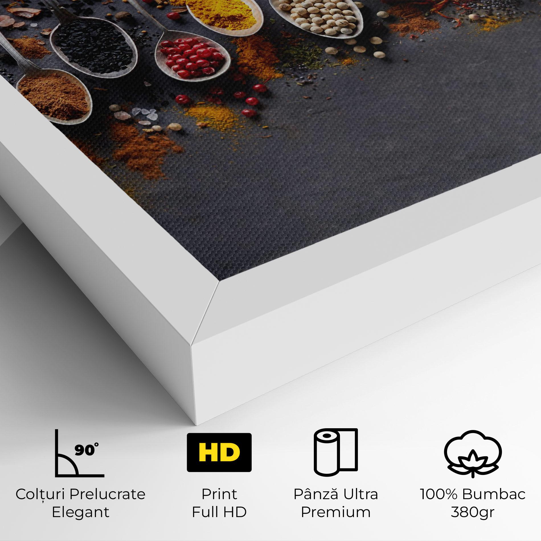 Tablou Canvas Spices Black Board mockup 4