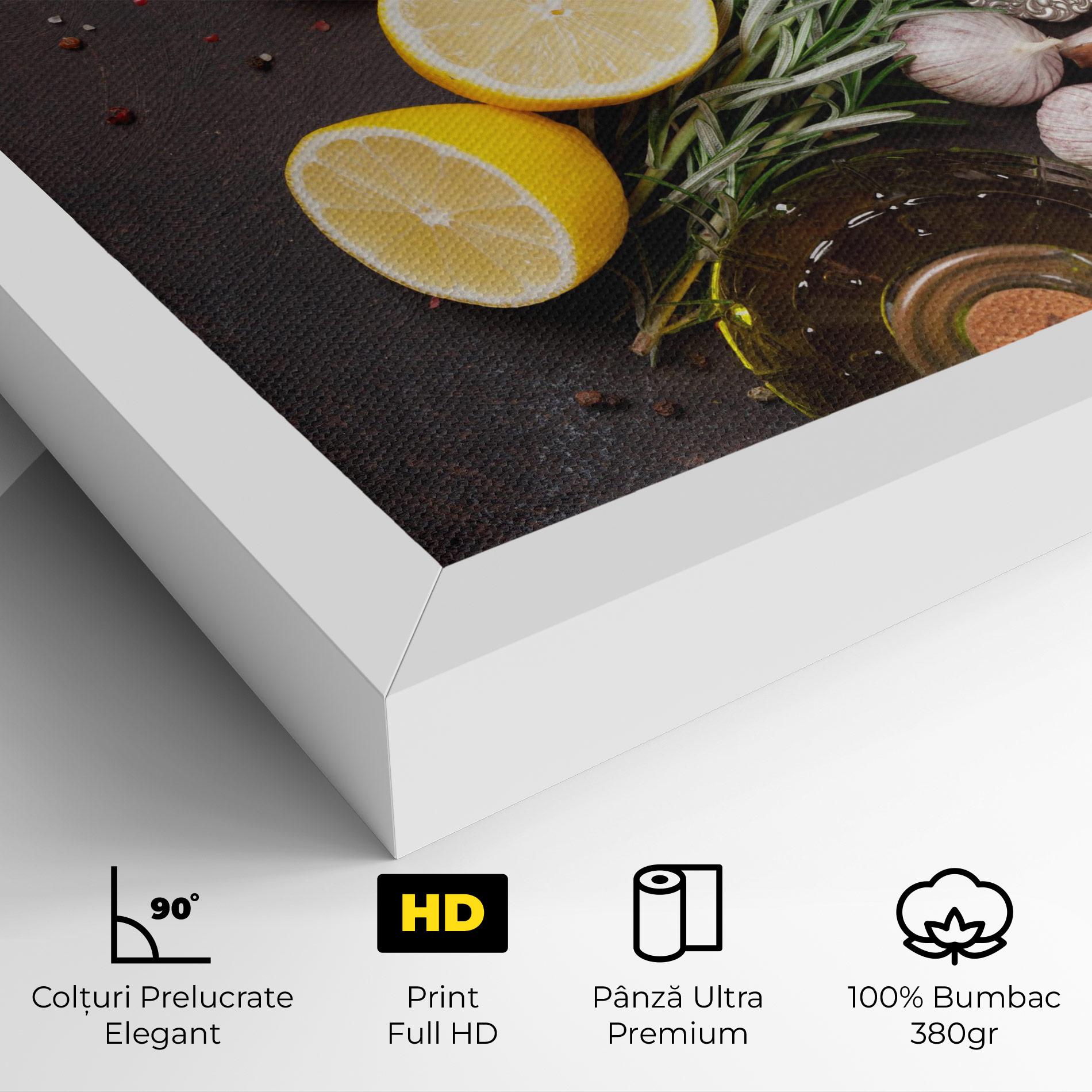 Tablou Canvas Spices On Stone Table mockup 4