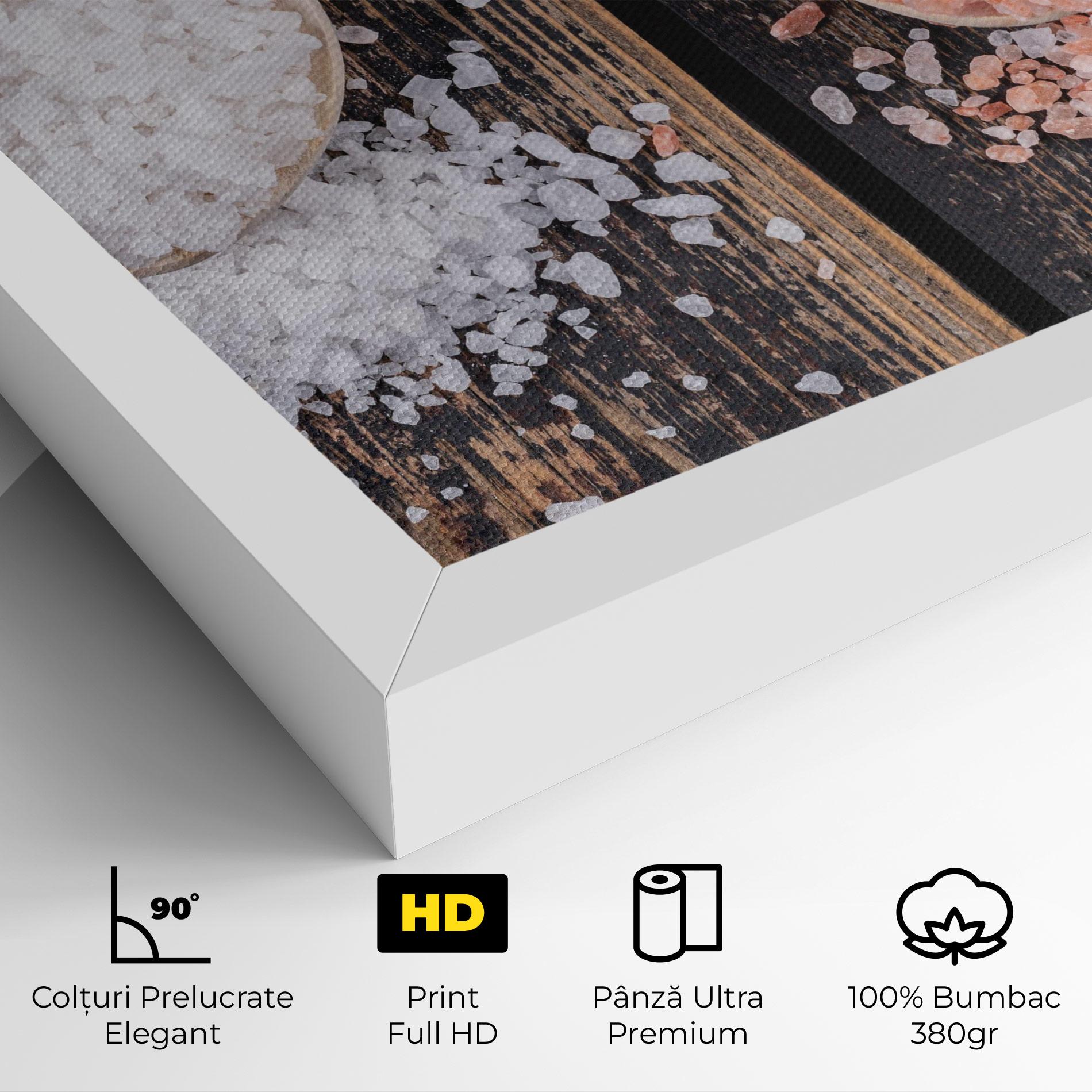 Tablou Canvas Wooden Spoons Sea Salt mockup 4