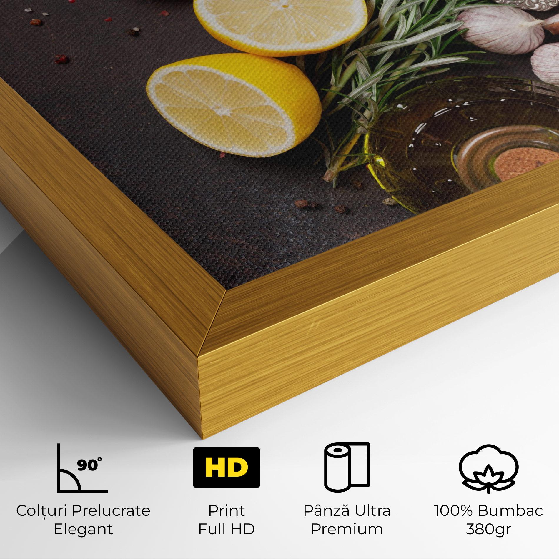 Tablou Canvas Spices On Stone Table mockup 4
