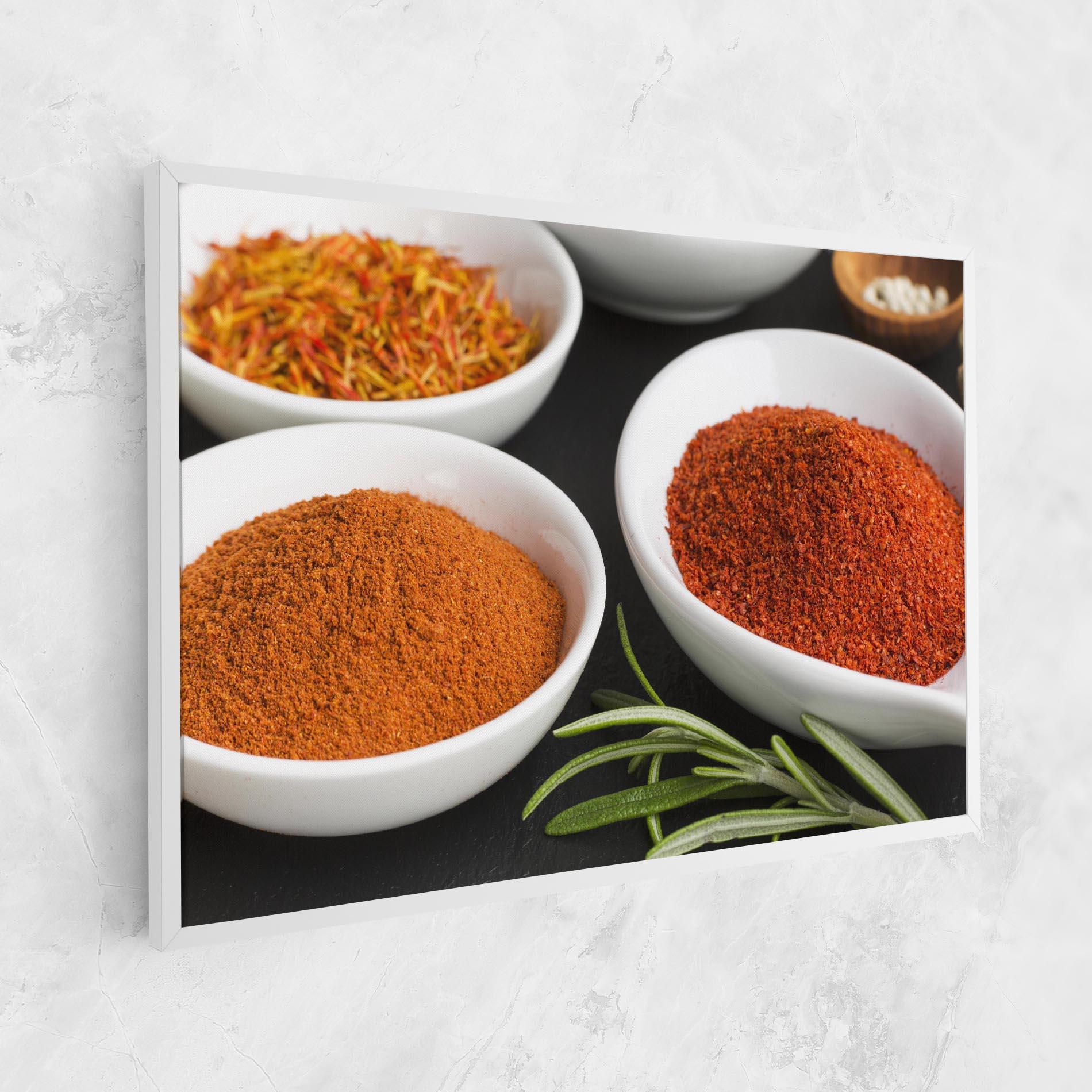 Tablou Canvas Close Up Spices Powder mockup 1