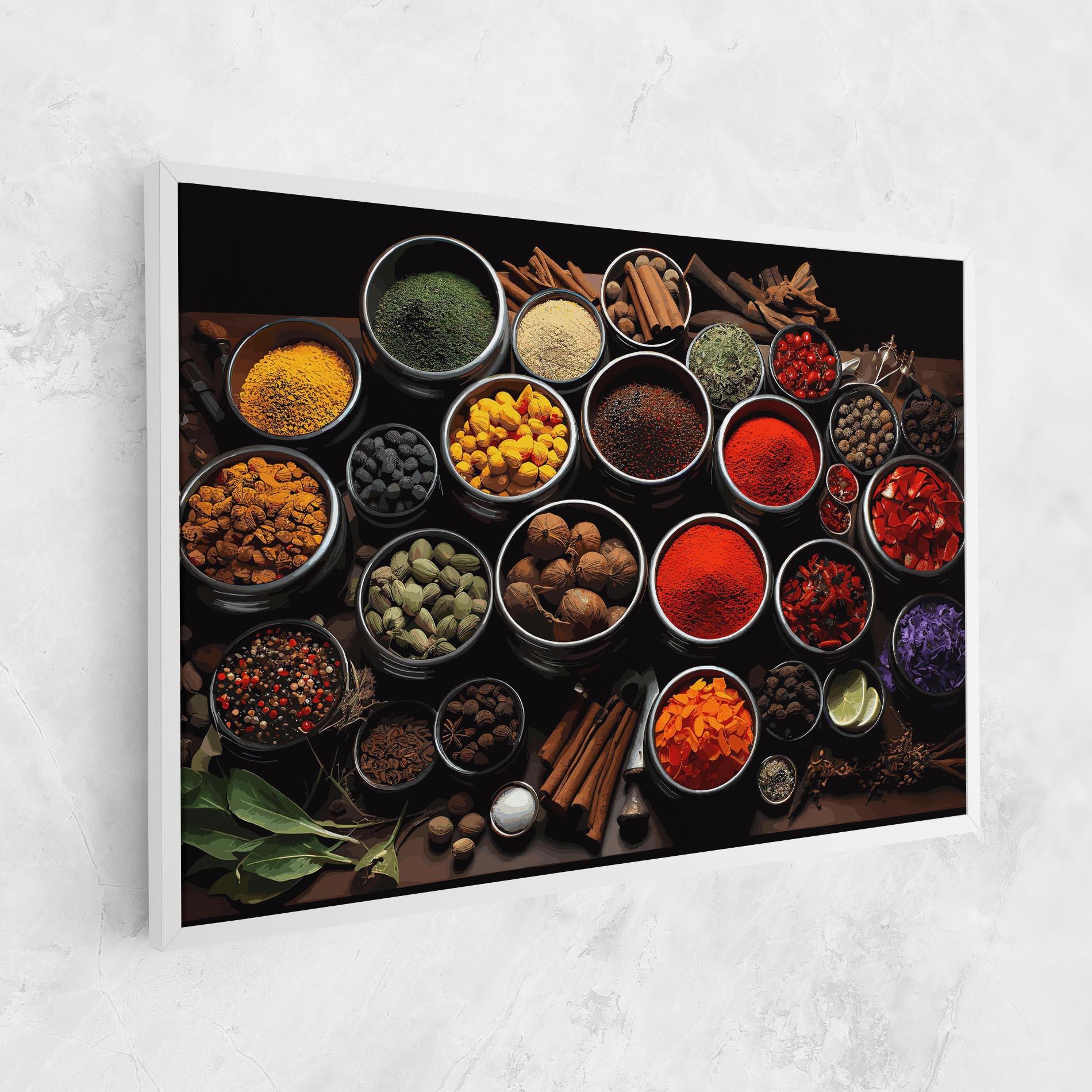 Tablou Canvas Colorful Herbs Art mockup 1