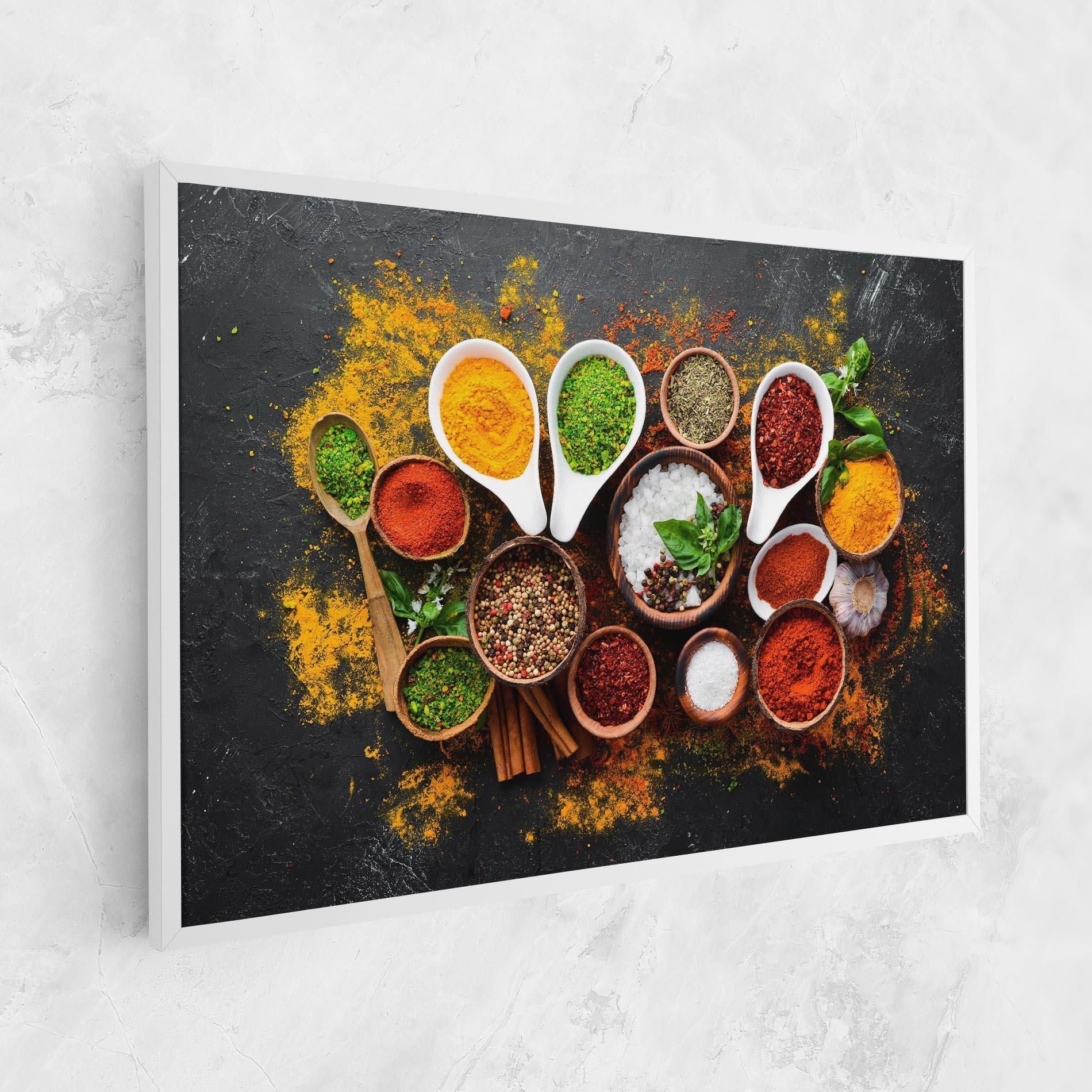 Tablou Canvas Colorful Herbs Spices mockup 1