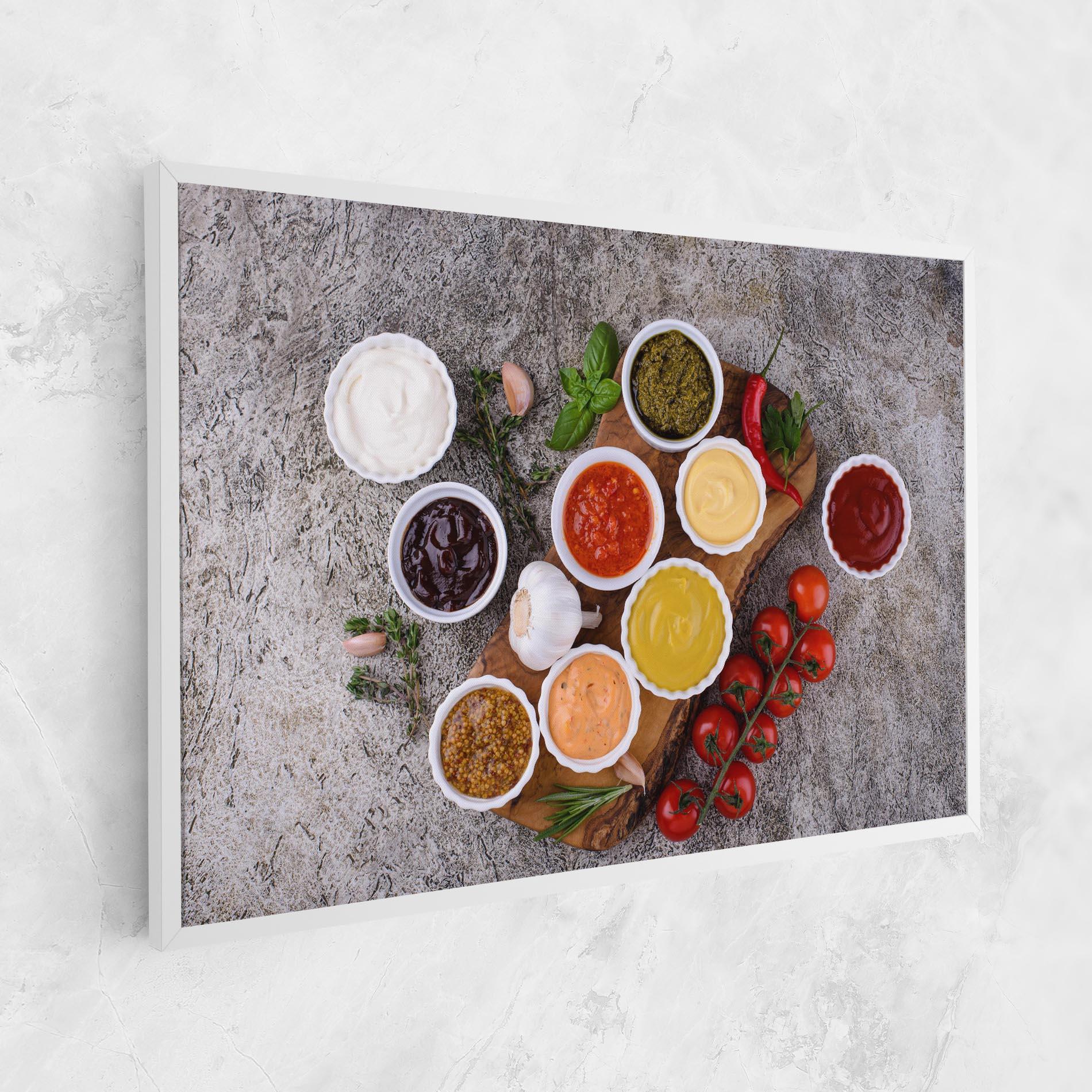 Tablou Canvas Different Sauces mockup 1