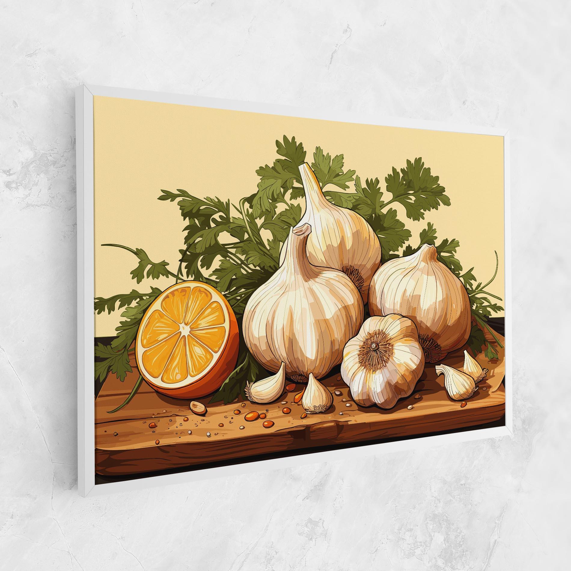Tablou Canvas Garlic Lemon mockup 1