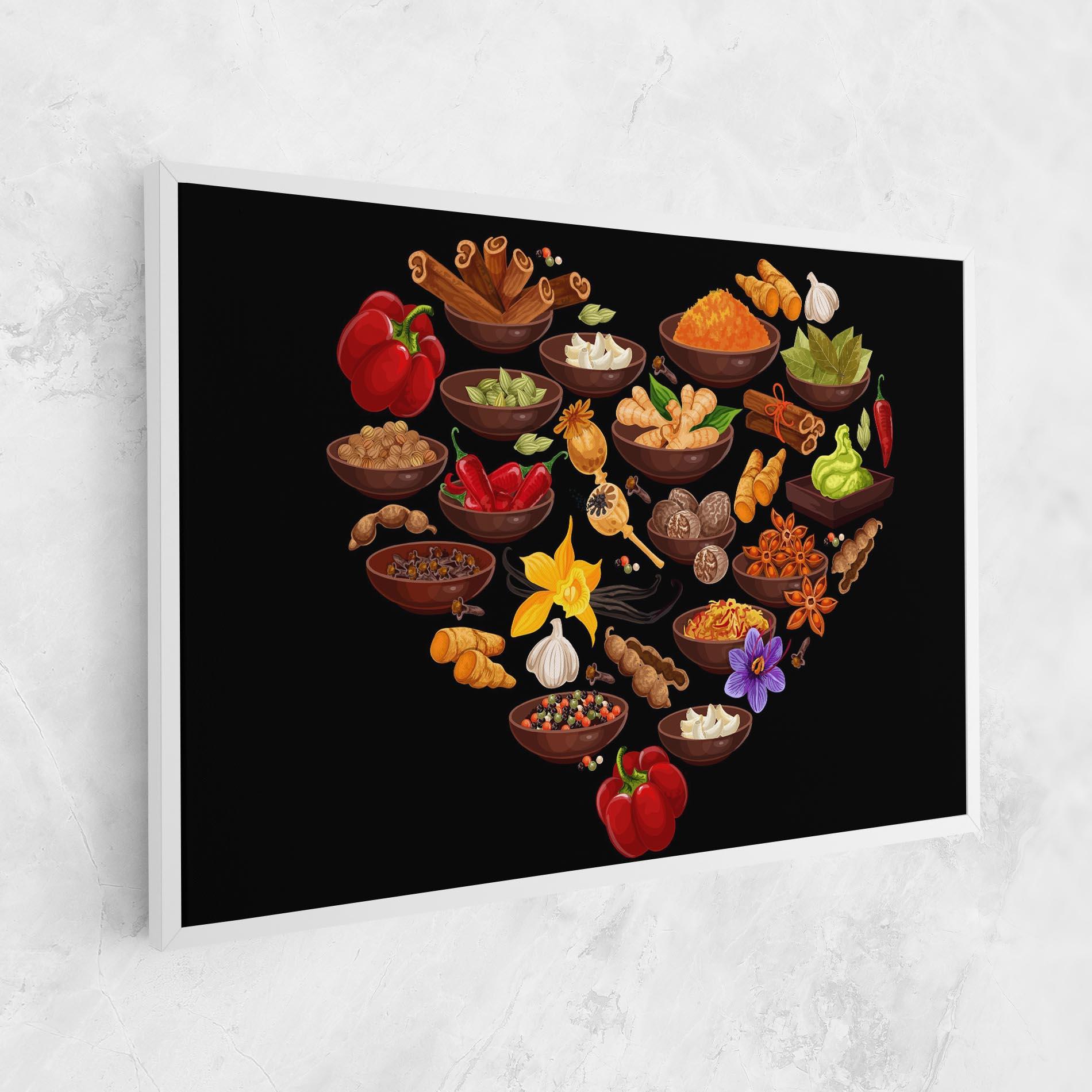 Tablou Canvas Seasoning Heart mockup 1