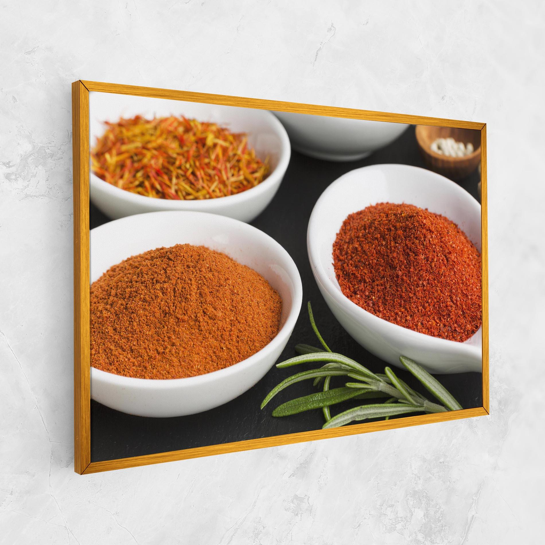 Tablou Canvas Close Up Spices Powder mockup 1