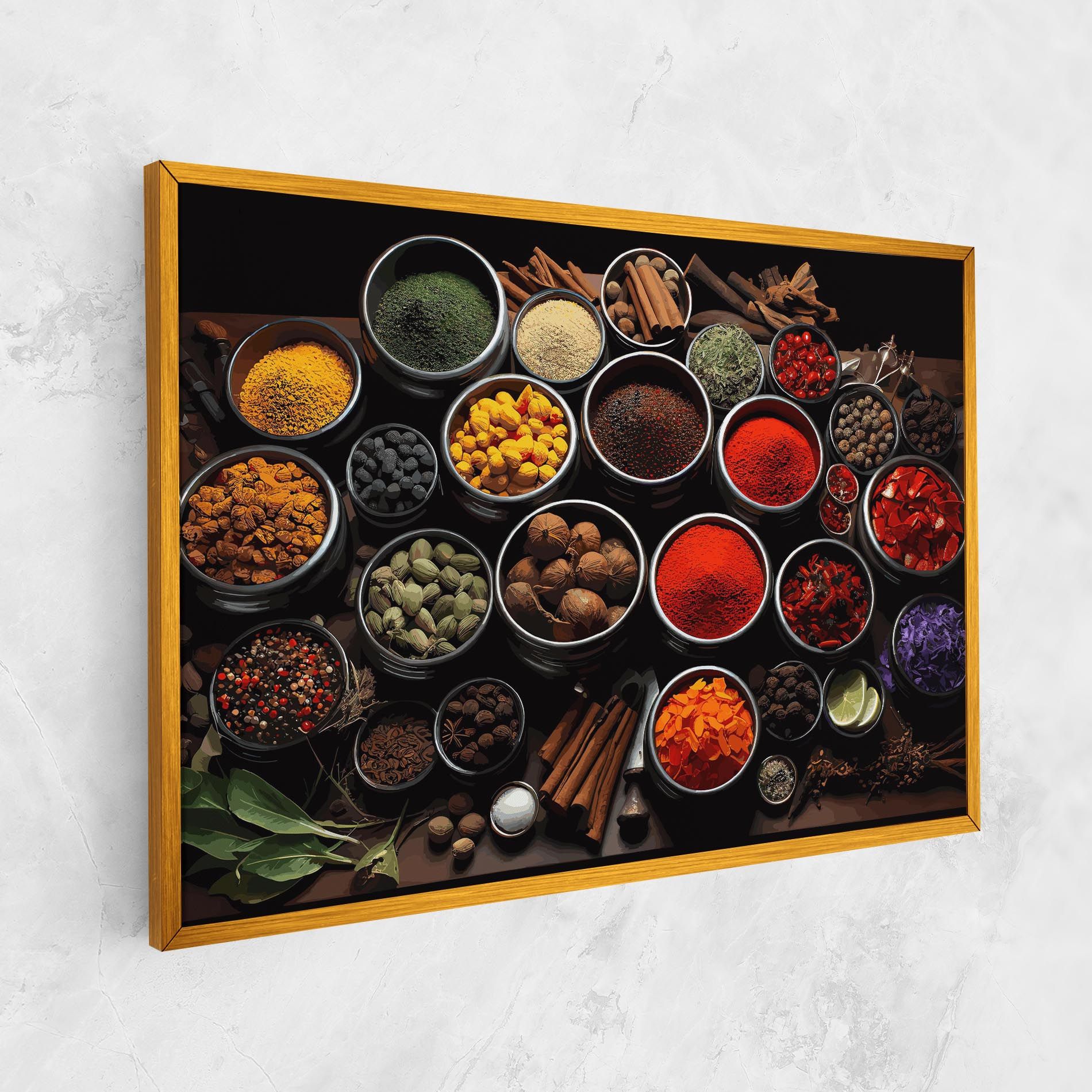 Colorful Herbs Art mockup 1