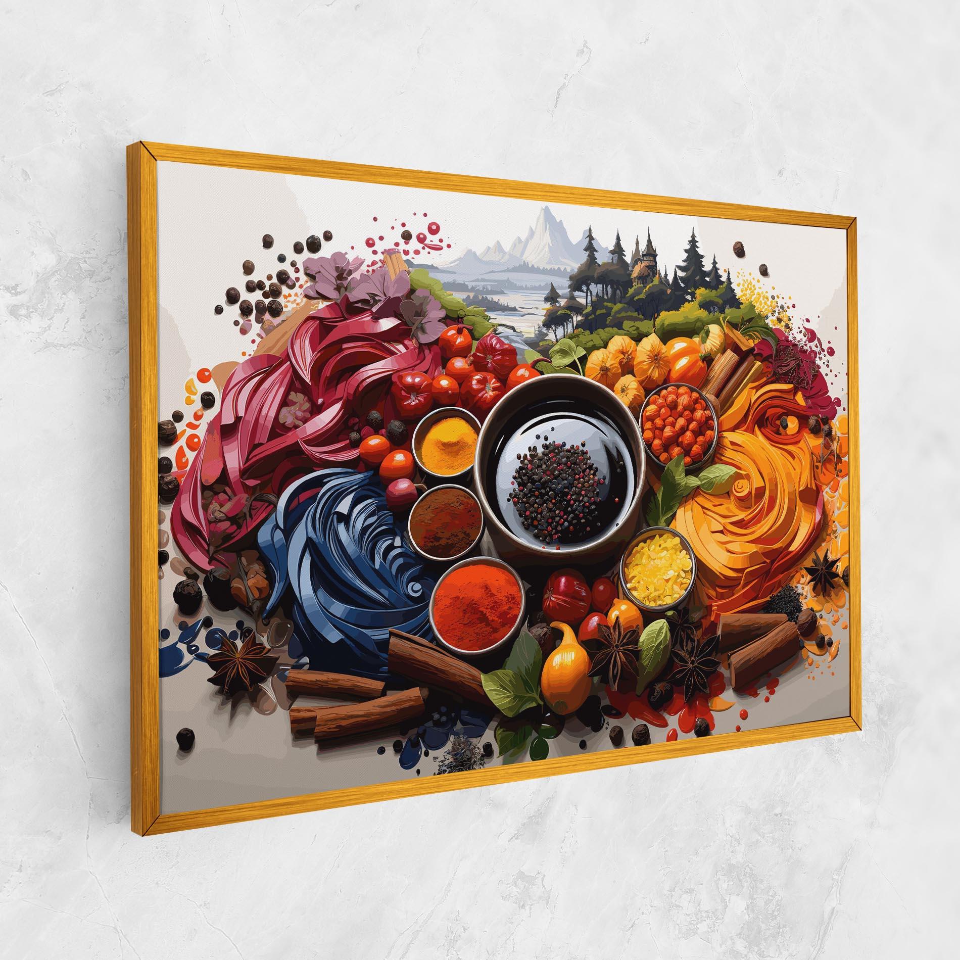 Tablou Canvas Spices Village mockup 1