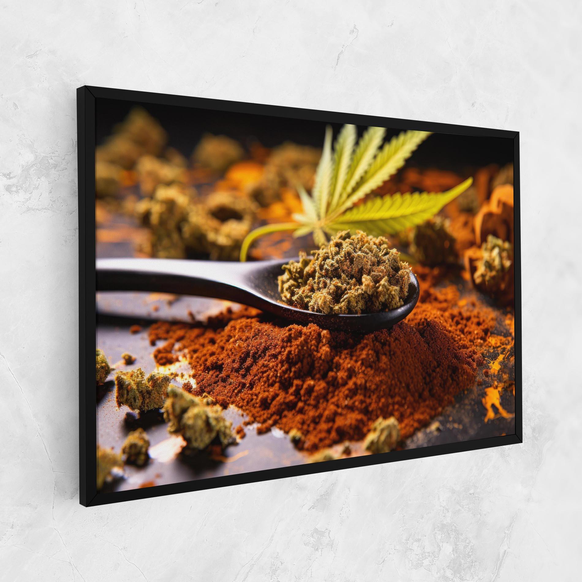 Tablou Canvas Cannabis Seasoning mockup 1