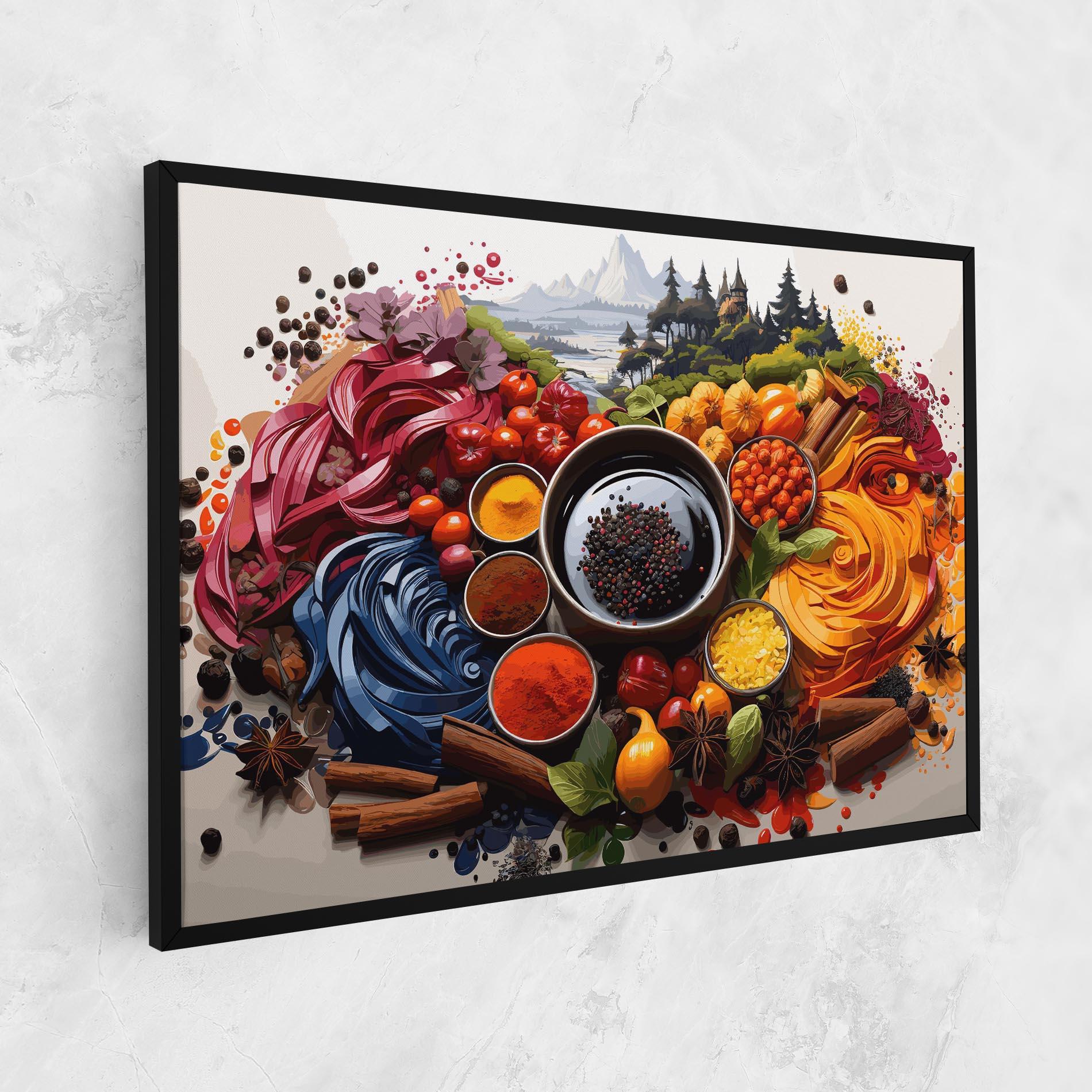 Tablou Canvas Spices Village mockup 1