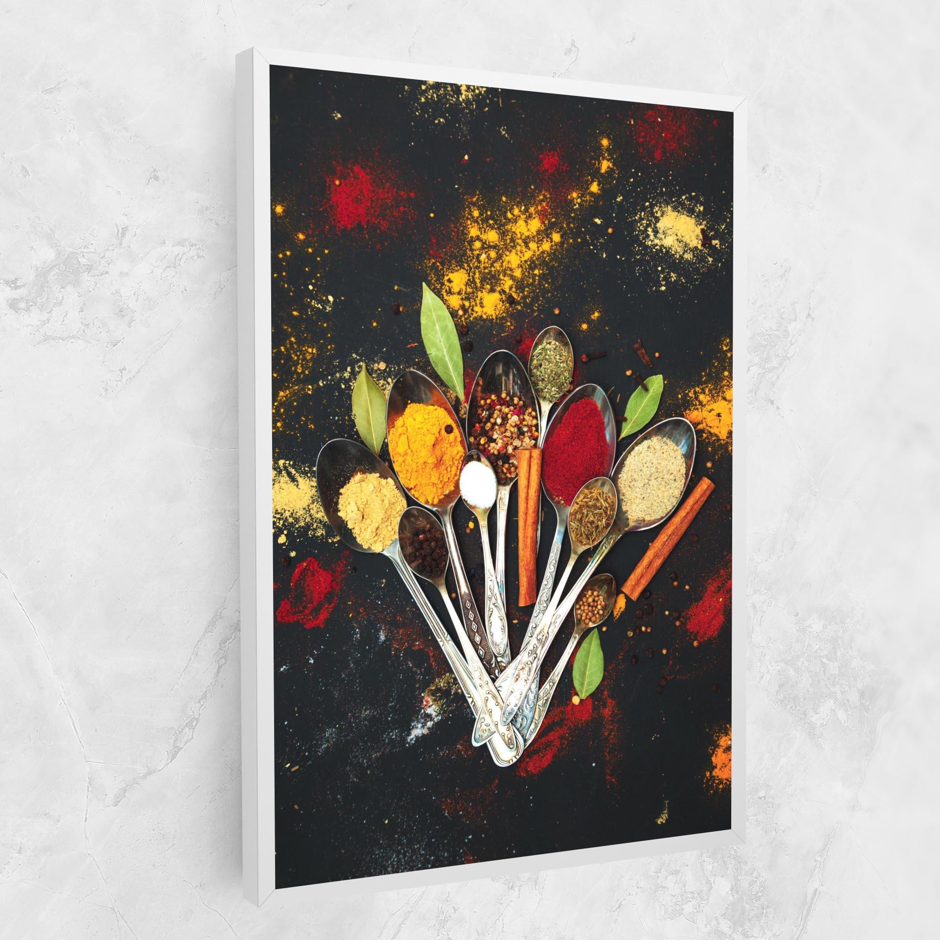 Tablou Canvas Cooking Spices Spoons mockup 1