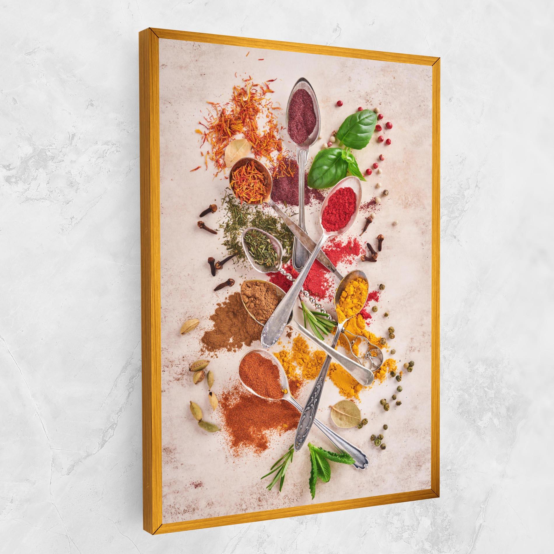 Tablou Canvas Colorful Spices Cooking mockup 1