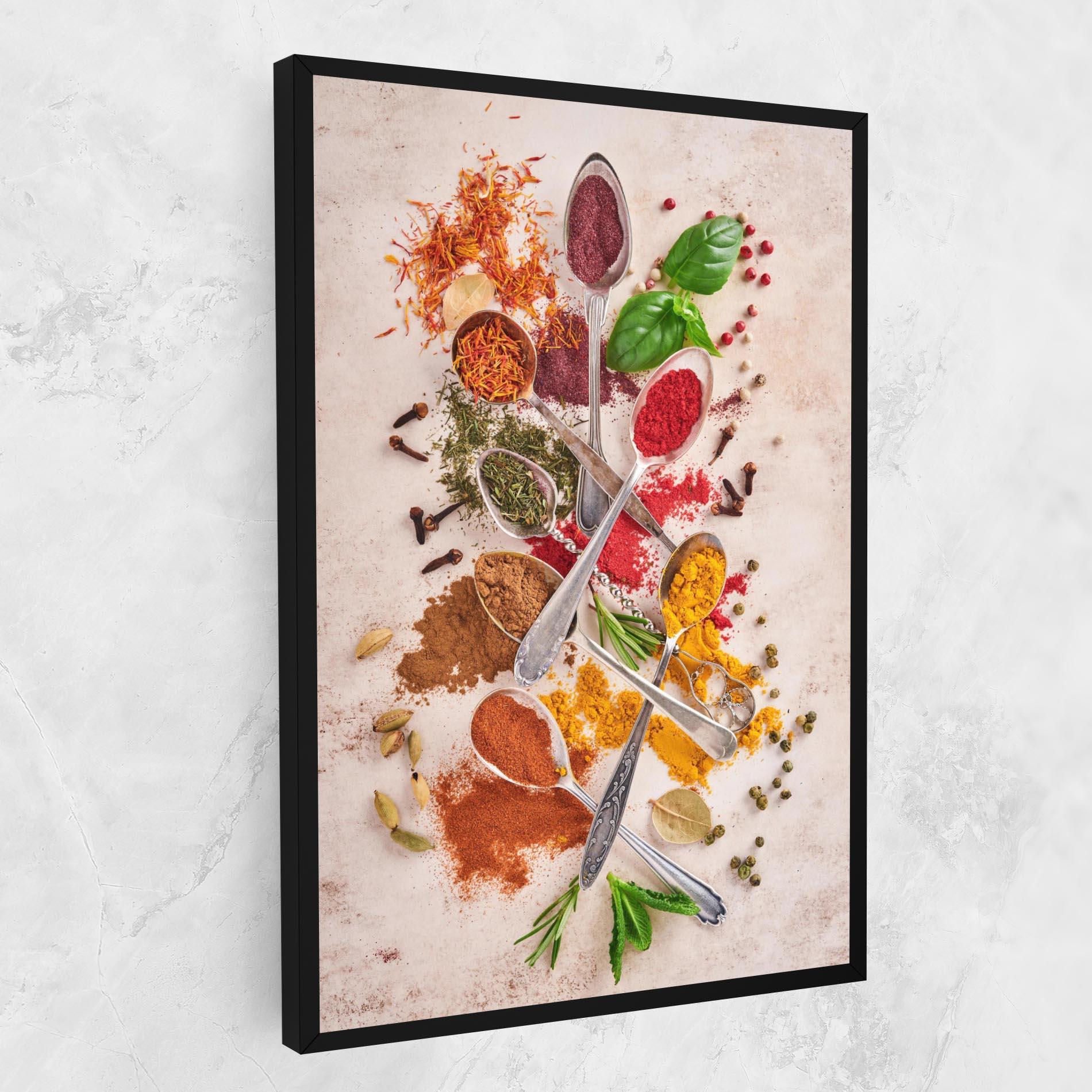 Tablou Canvas Colorful Spices Cooking mockup 1