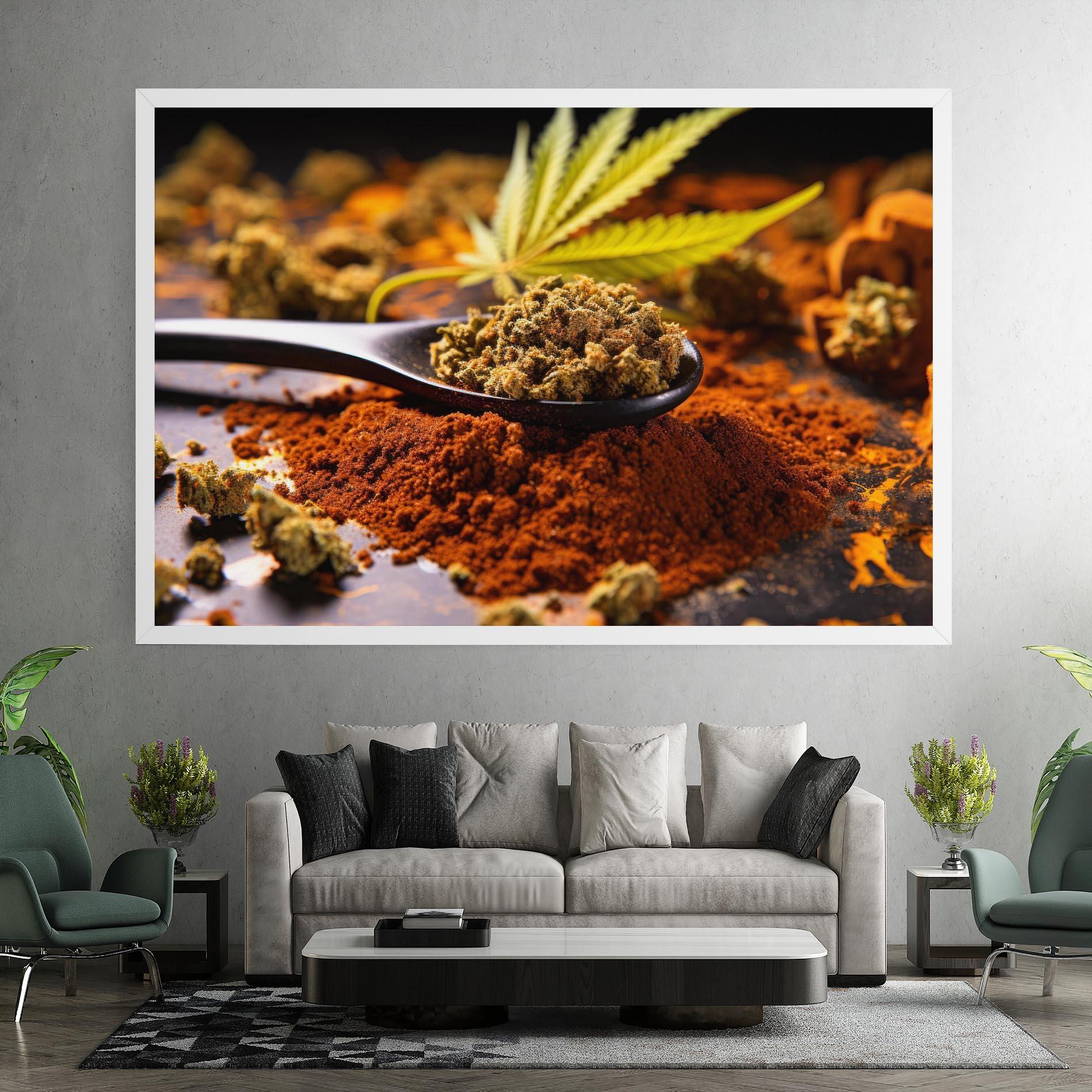 Tablou Canvas Cannabis Seasoning mockup 7