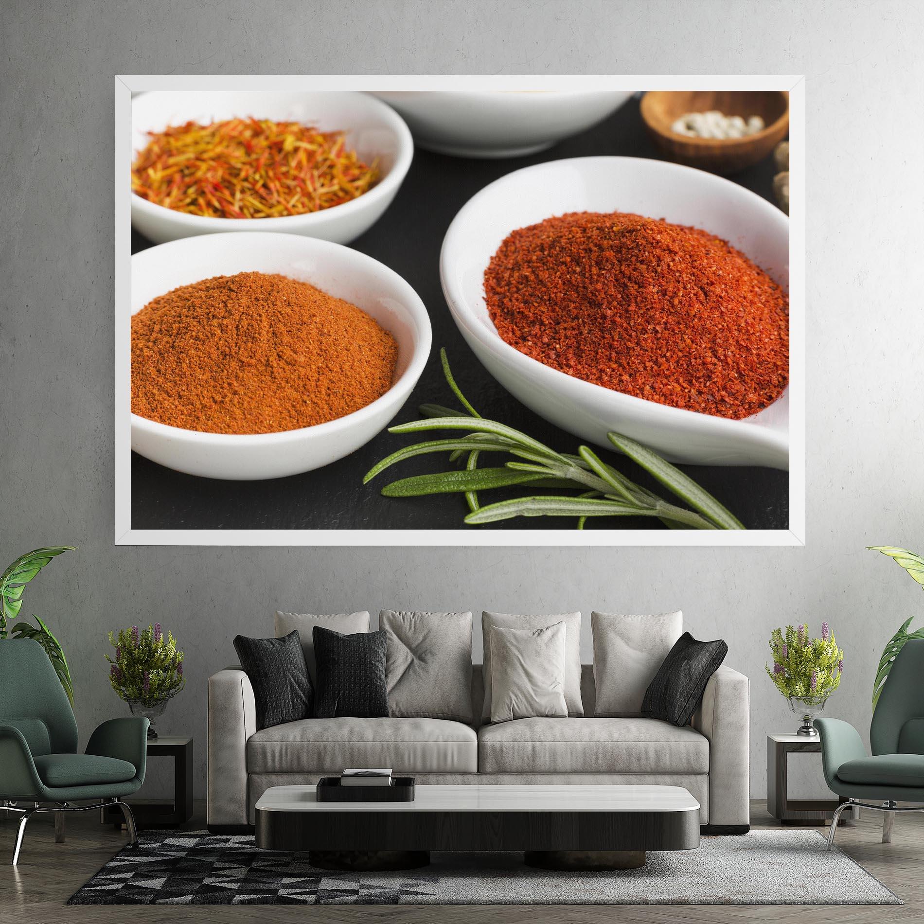 Tablou Canvas Close Up Spices Powder mockup 7