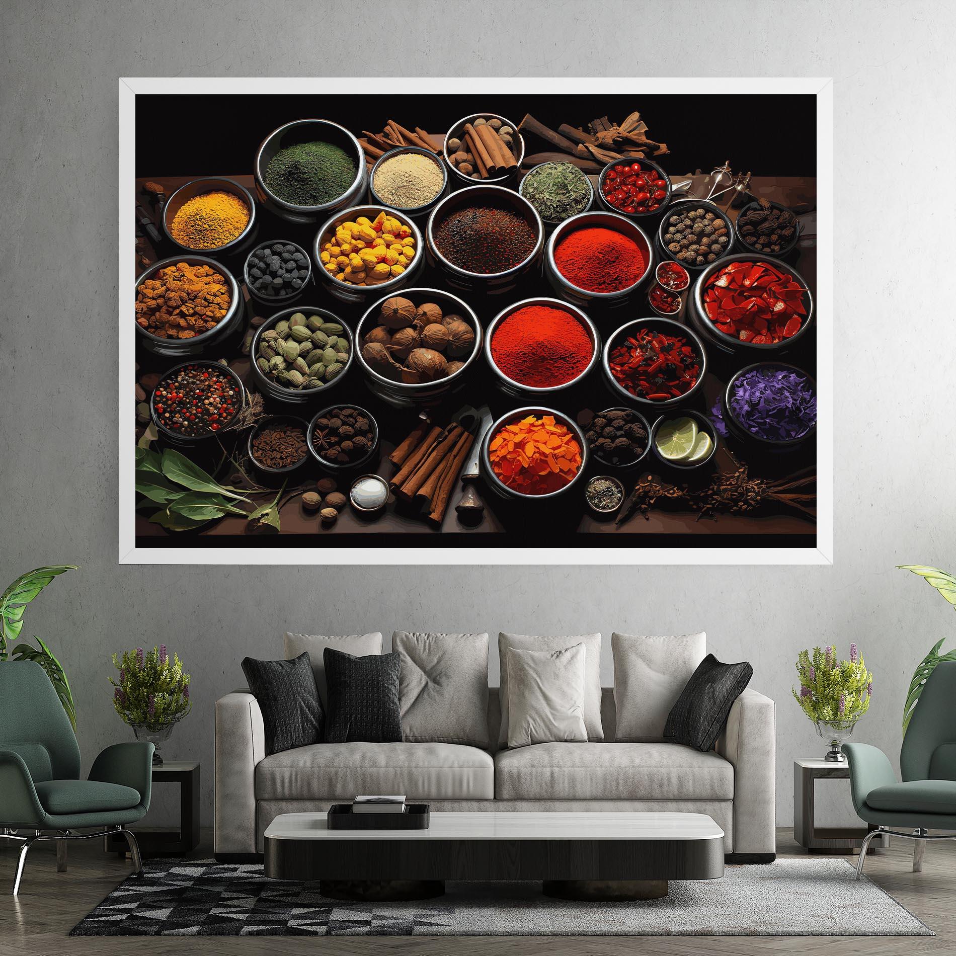 Tablou Canvas Colorful Herbs Art mockup 7