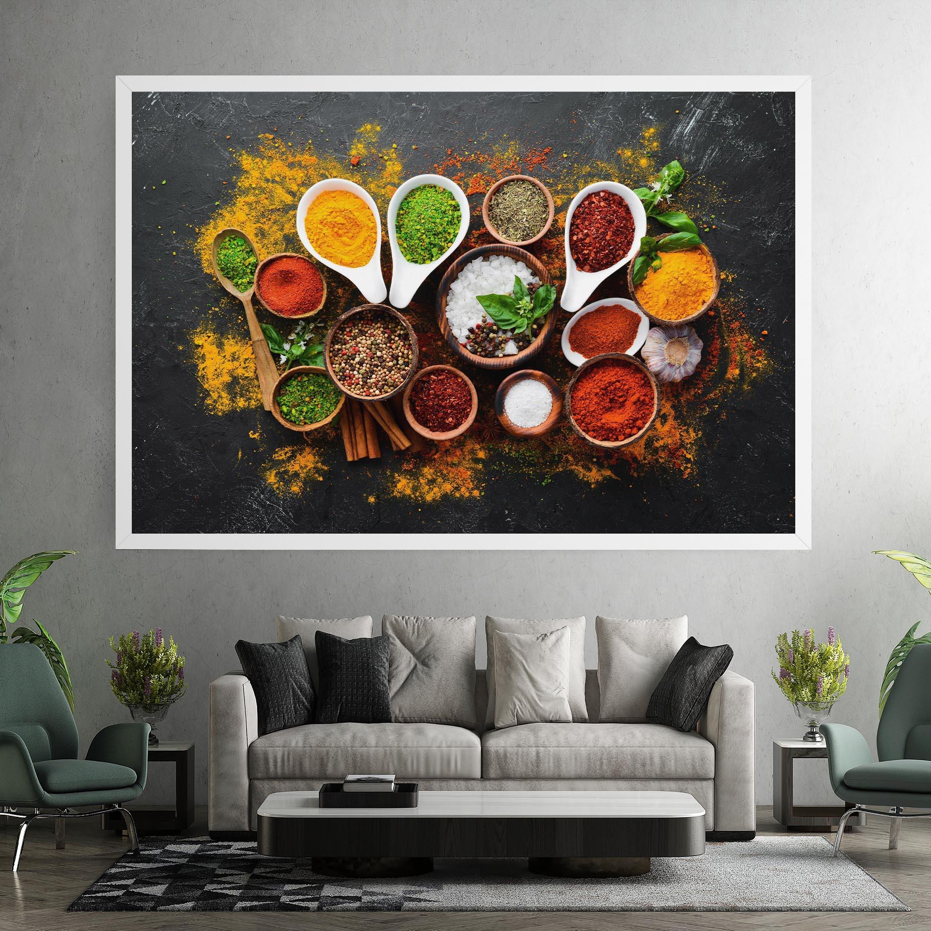 Tablou Canvas Colorful Herbs Spices mockup 7