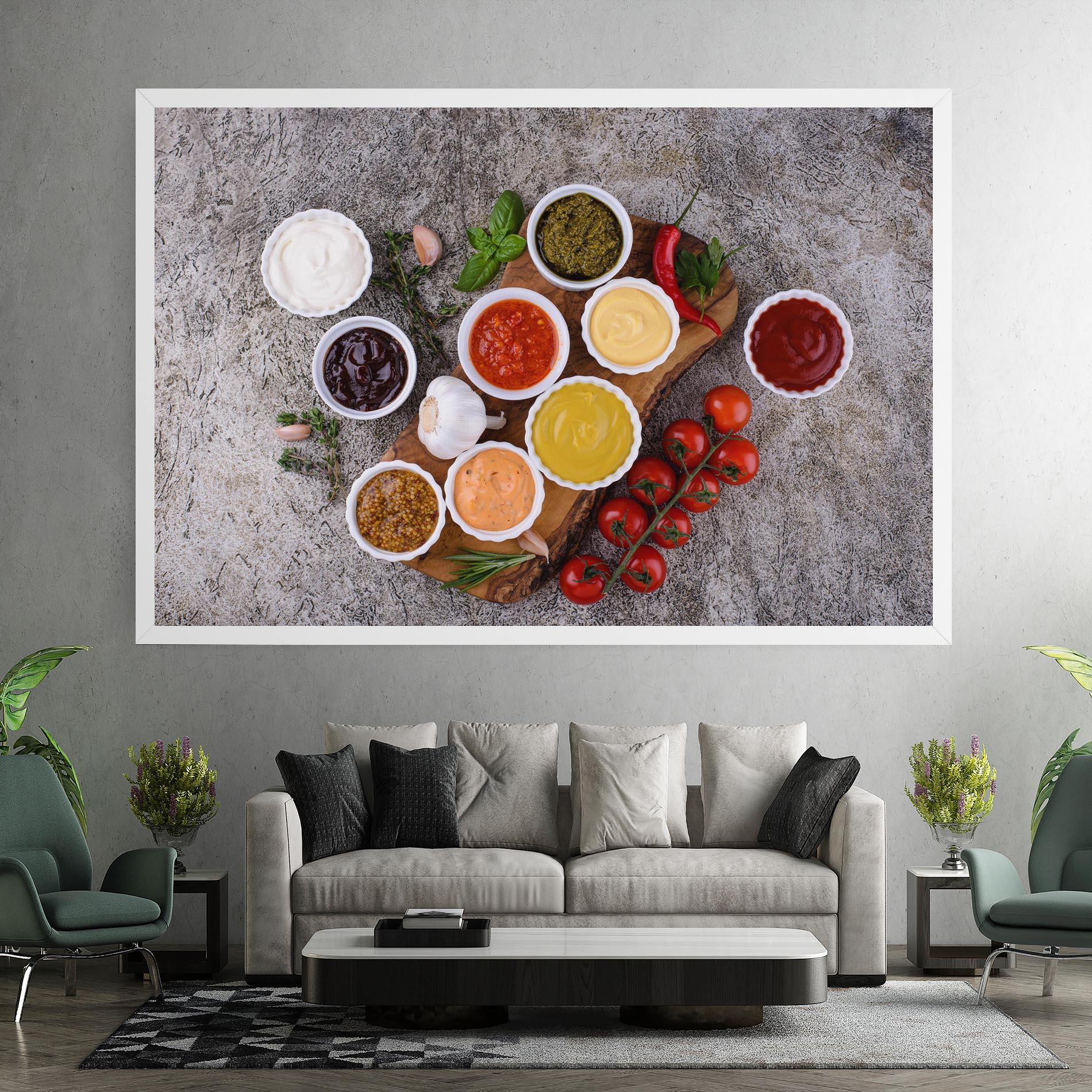 Tablou Canvas Different Sauces mockup 7