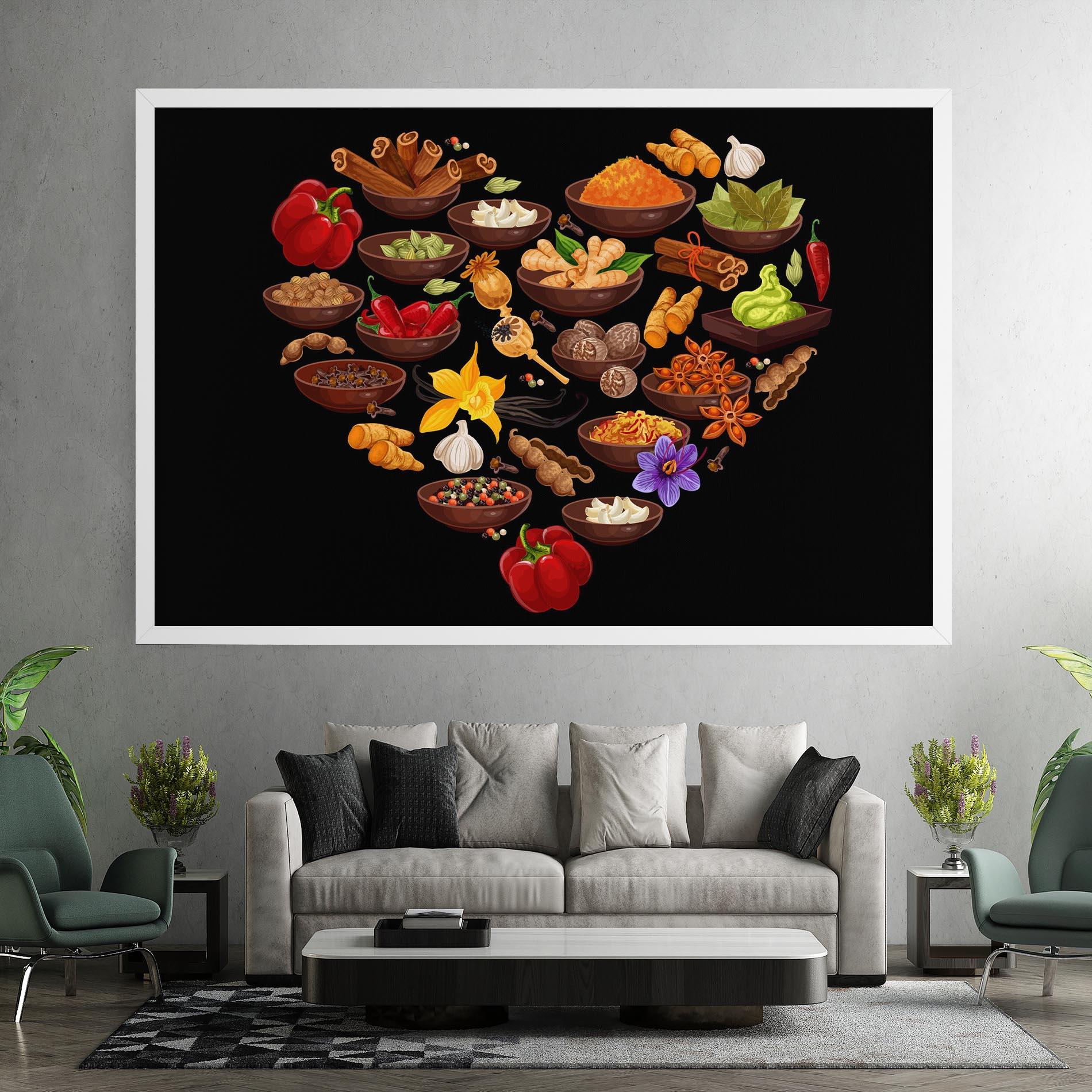 Tablou Canvas Seasoning Heart mockup 7