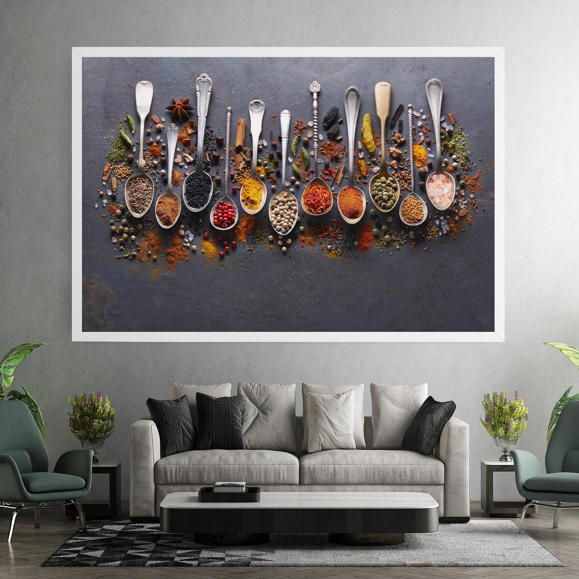 Tablou Canvas Spices Black Board mockup 7