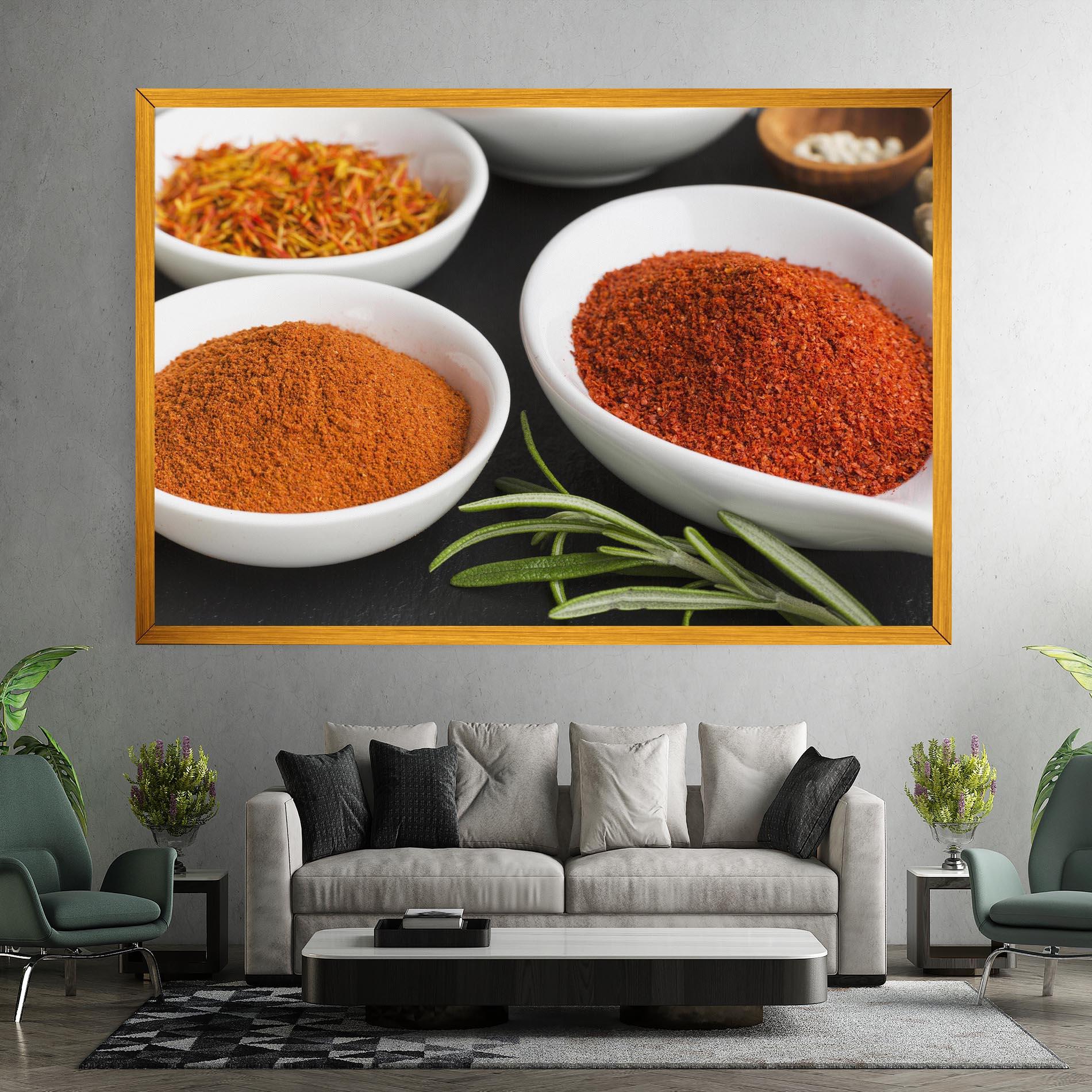 Tablou Canvas Close Up Spices Powder mockup 7