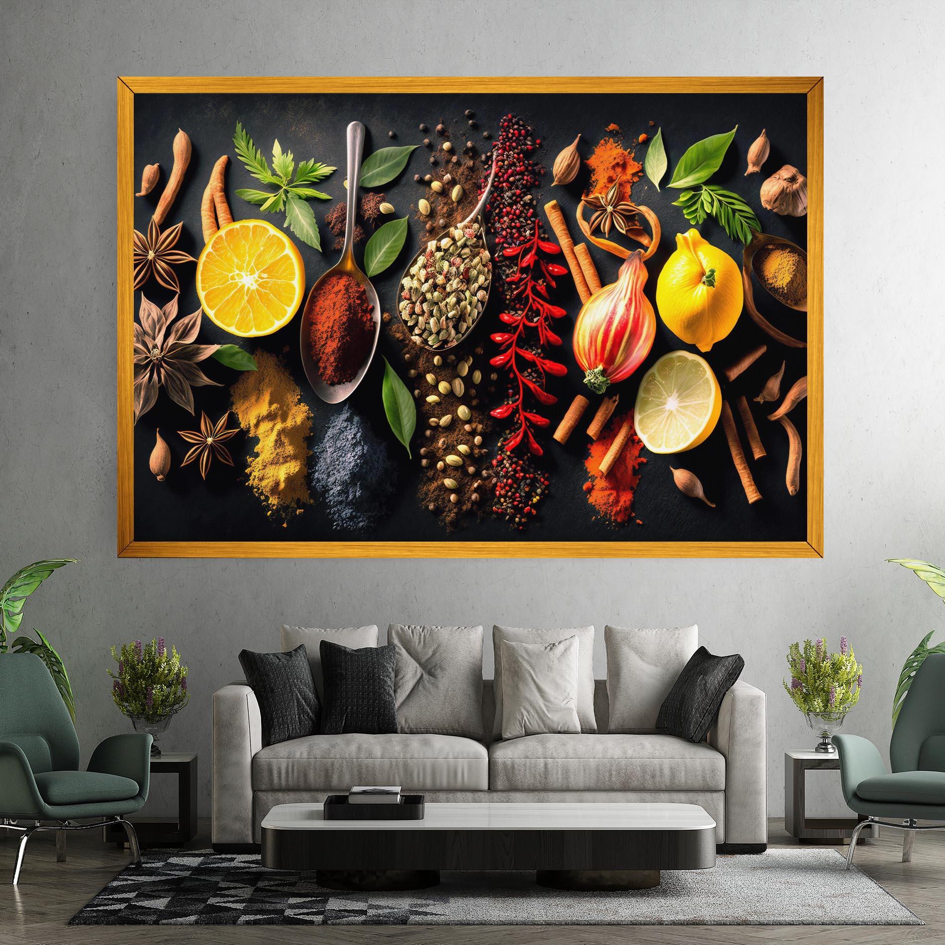 Tablou Canvas Closeup Pices mockup 7